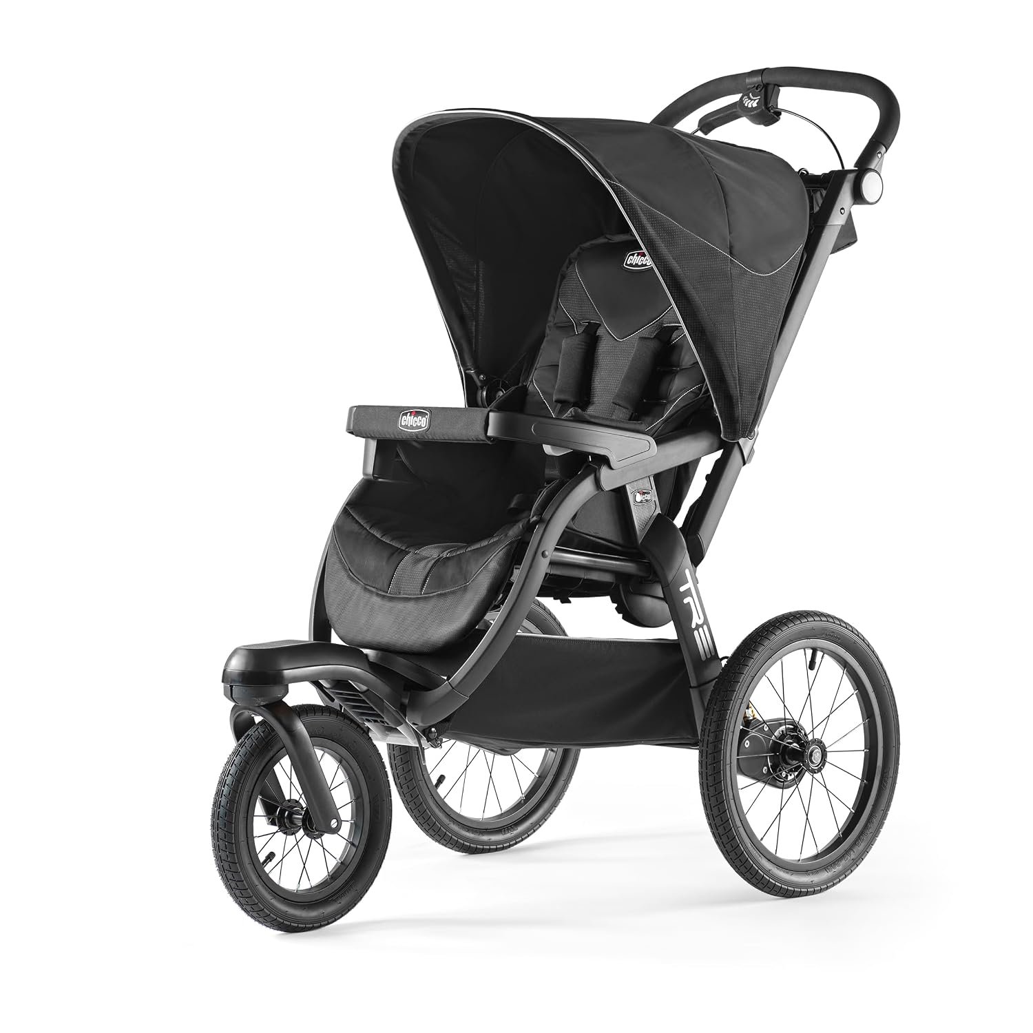 Chicco TRE Jogging Stroller, Baby Stroller and Car Seat Combo, All-Terrain | Galaxy/Black, aluminum frame, FlexCore suspension, UPF 50+ canopy, one-hand fold, compact infant car seat and stroller combo
