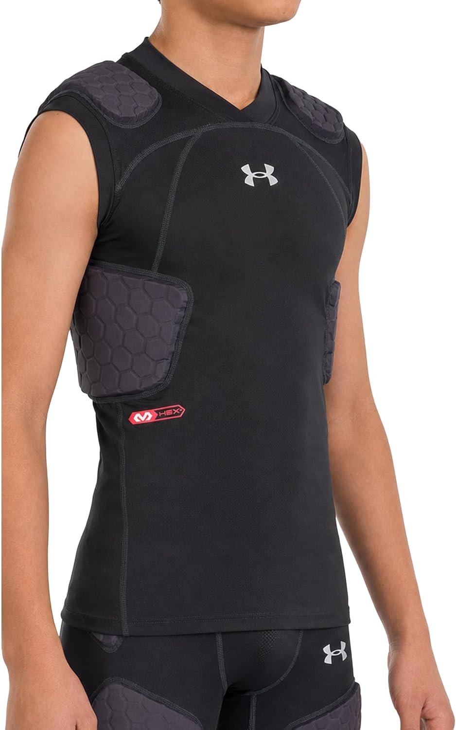 Under Armour Gameday Pro 5-Pad Youth Football Compression Shirt Protective Top