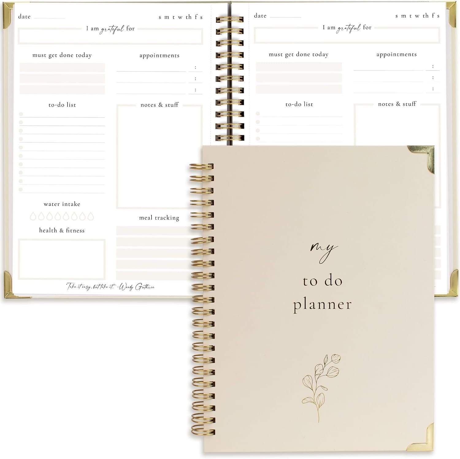 Beautiful To Do List Notebook – Aesthetic Daily Planner to Easily Organize Your Tasks And Boost Productivity – Stylish Undated ADHD Planner Gift and The Perfect School or Office Supplies For Women