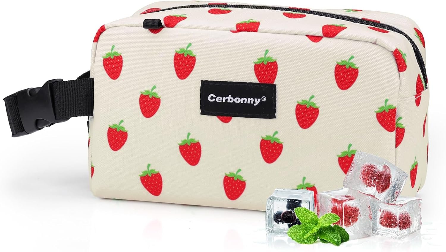 Cerbonny Small Cooler Bag,Freezable Lunch Bag,Built-in Ice Pack | Mini Cooler Bag, Insulated, Perfect For Office/School/Travel And Picnic Use. Ideal For Yogurt, Fruit Snacks And Beverages.
