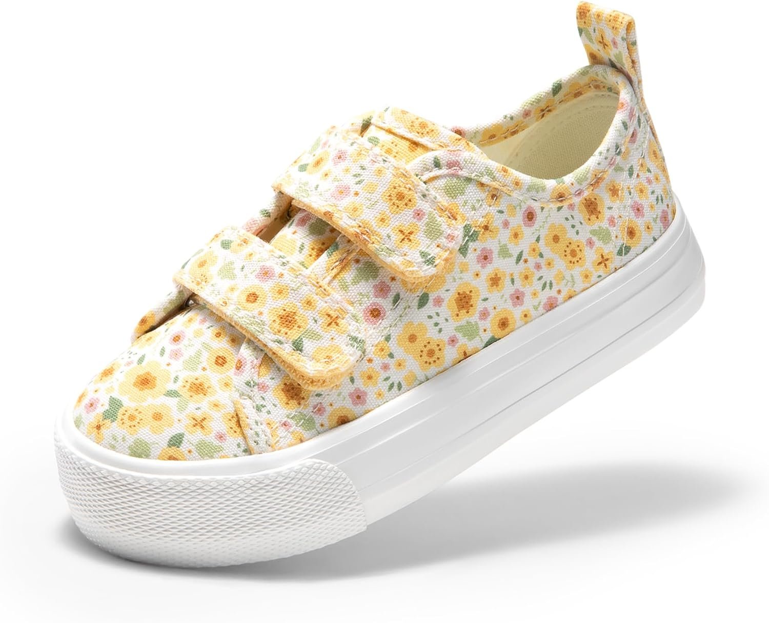 DREAM PAIRS Kids Sneakers Hook & Loops | Playful cartoon design, Breathable upper, Lightweight, Girls toddler Canvas Shoes