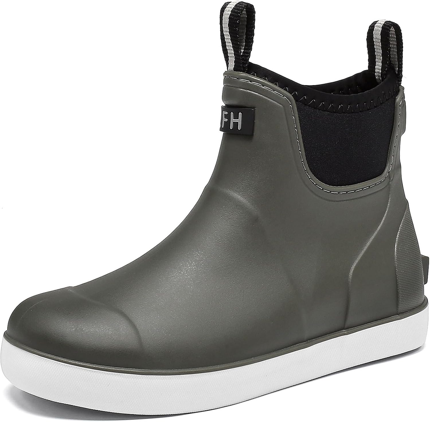 Kids Deck Boots Boys Rain Boots Girls Rubber Ankle Boots Water Shoes, Non-slip Waterproof Outdoor Fishing Shoes for Childs School Play Footwear