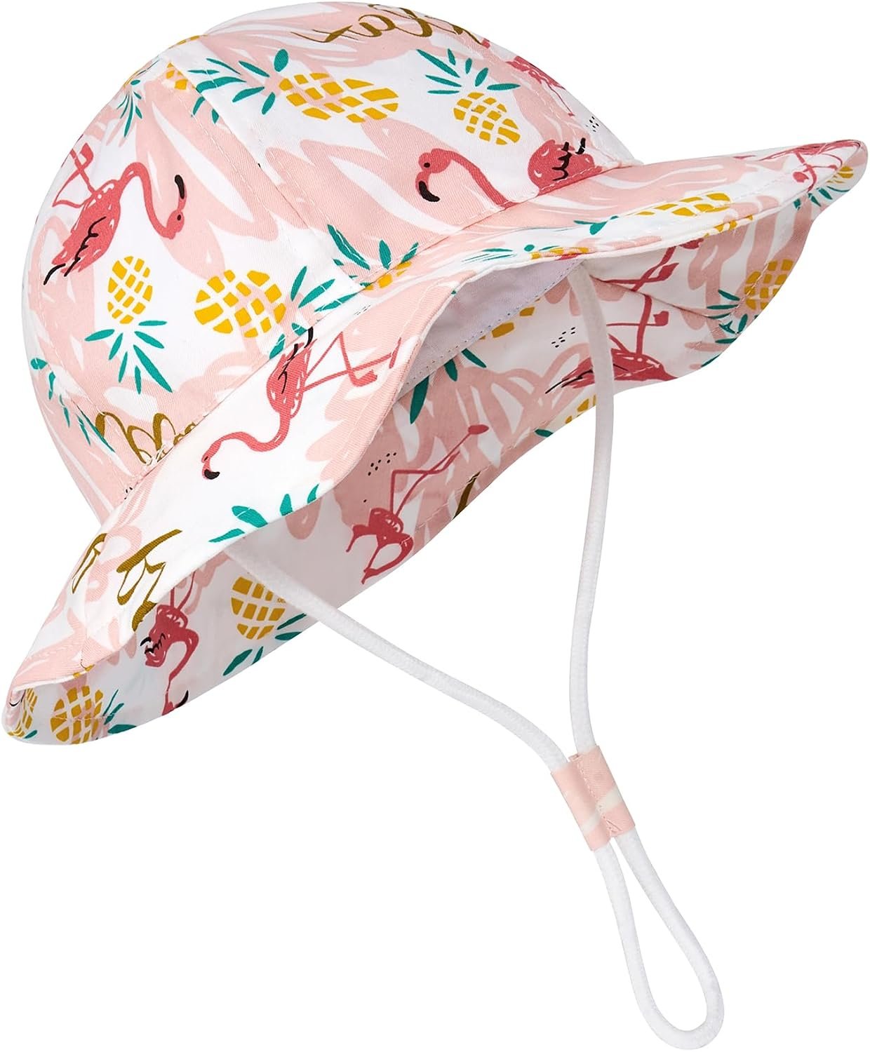 Durio UPF 50+ Baby Sun Hat – Wide Brim Beach Bucket Hats for Infant Girls 0-4T, Outdoor Summer Hat for Newborn to Toddler