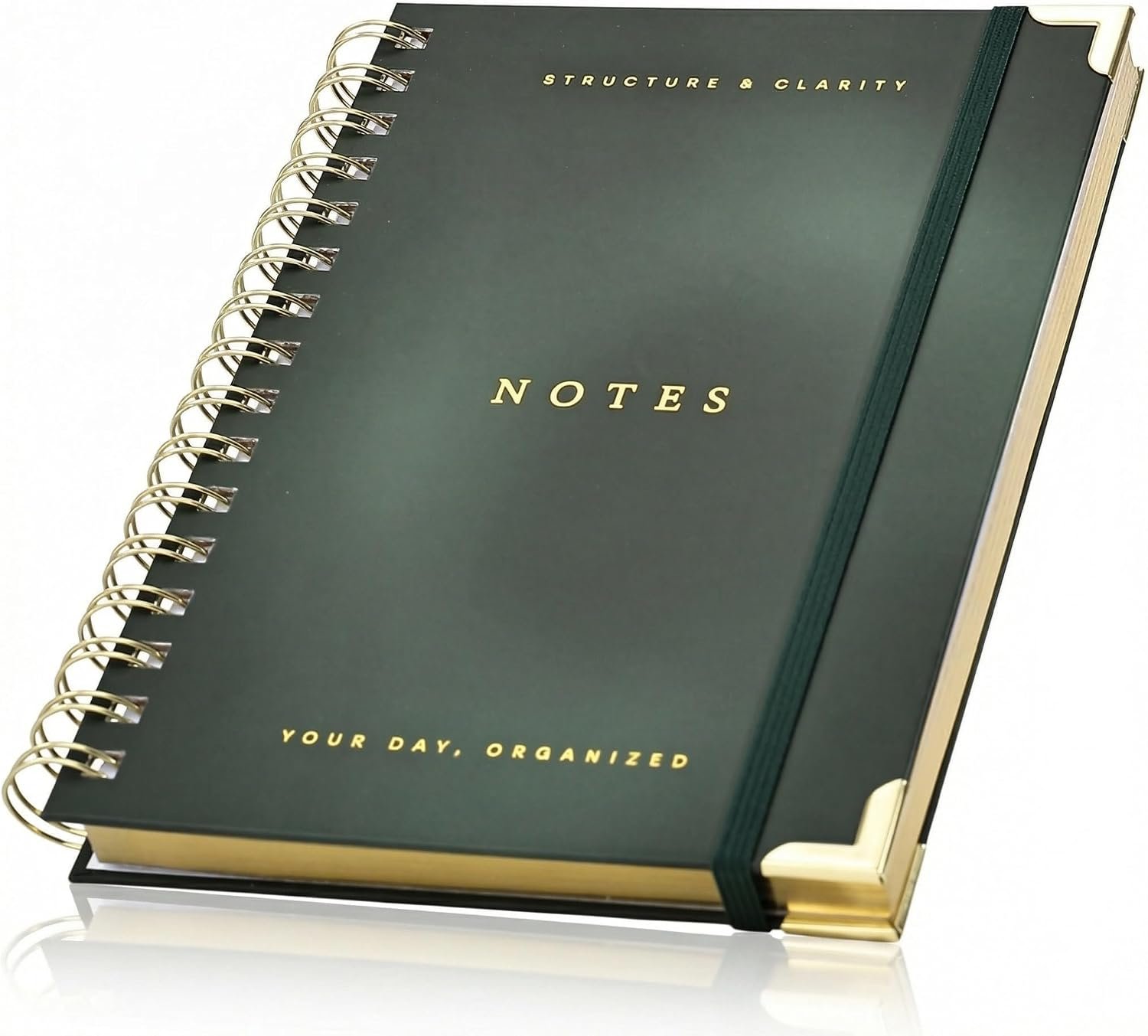 Aesthetic Daily Planner And Notebook With Hourly Schedule – Beautiful Spiral To Do List Notepad For Work/Home to Organize Tasks And Appointments – Stylish School/Office Supplies Journal Book For Women