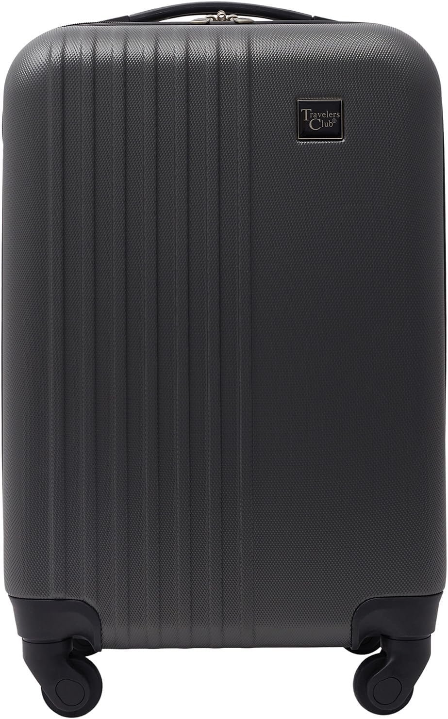 Travelers Club Cosmo Luggage, Charcoal Grey – 20 Inch, 20-Inch