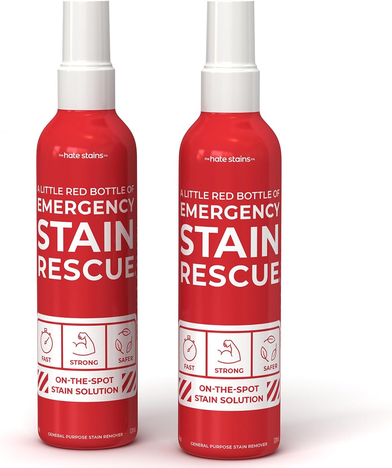 Emergency Stain Rescue Stain Remover, Wine & Coffee, 2 Pack | For Wine & Coffee, Blood, Clothes & Laundry; Carpet Cleaner Spray; No Added Phosphates