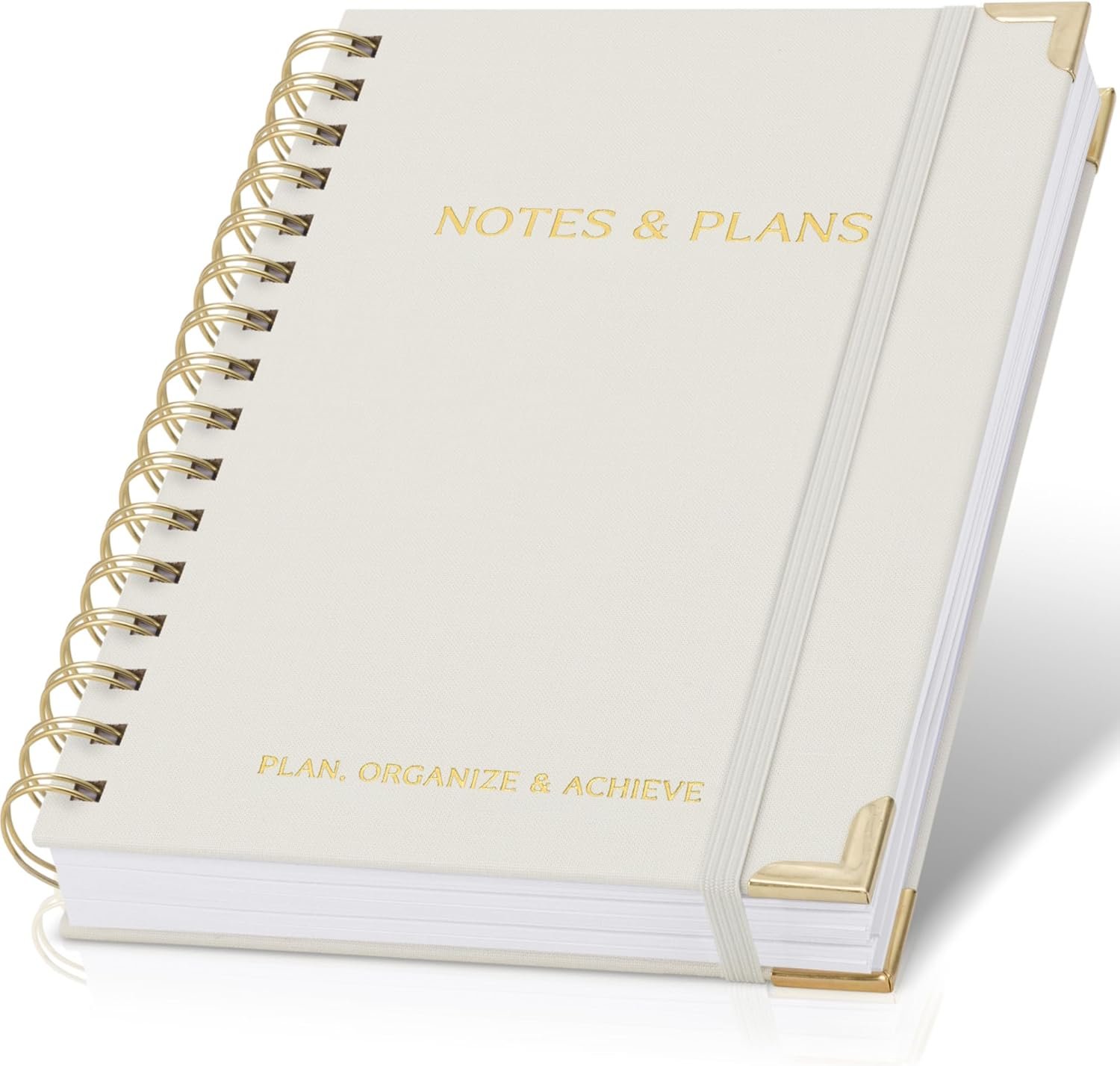 ZICOTO Aesthetic Daily Planner And Spiral Notebook With Hourly Schedule | Spiral to Do List Notepad for Work/home to Organize Tasks and Appointments – Stylish School/office Supplies for Women