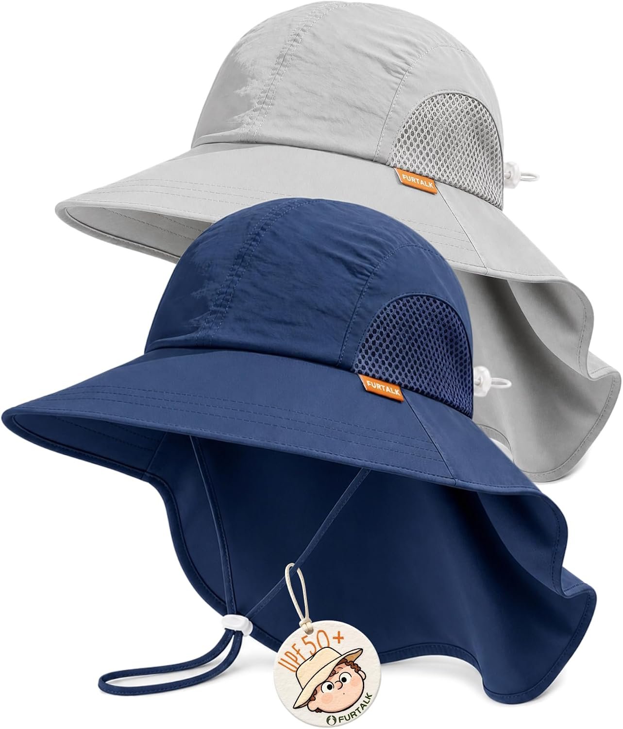 FURTALK Toddler Kids Sun Hat UPF 50+ Sun Protective Bucket Hat for Baby Summer Beach Hats