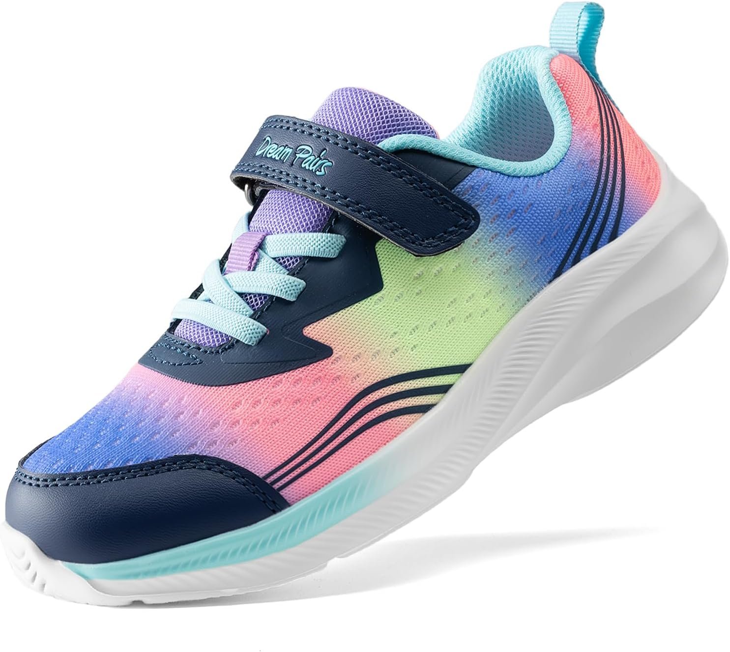 DREAM PAIRS Kids Shoes Sneakers Lightweight | Tennis,Running,Lightweight,Breathable, Comfortable,Hook-and-Loop,Non Slip,Walking, Gym, School, Daily Play