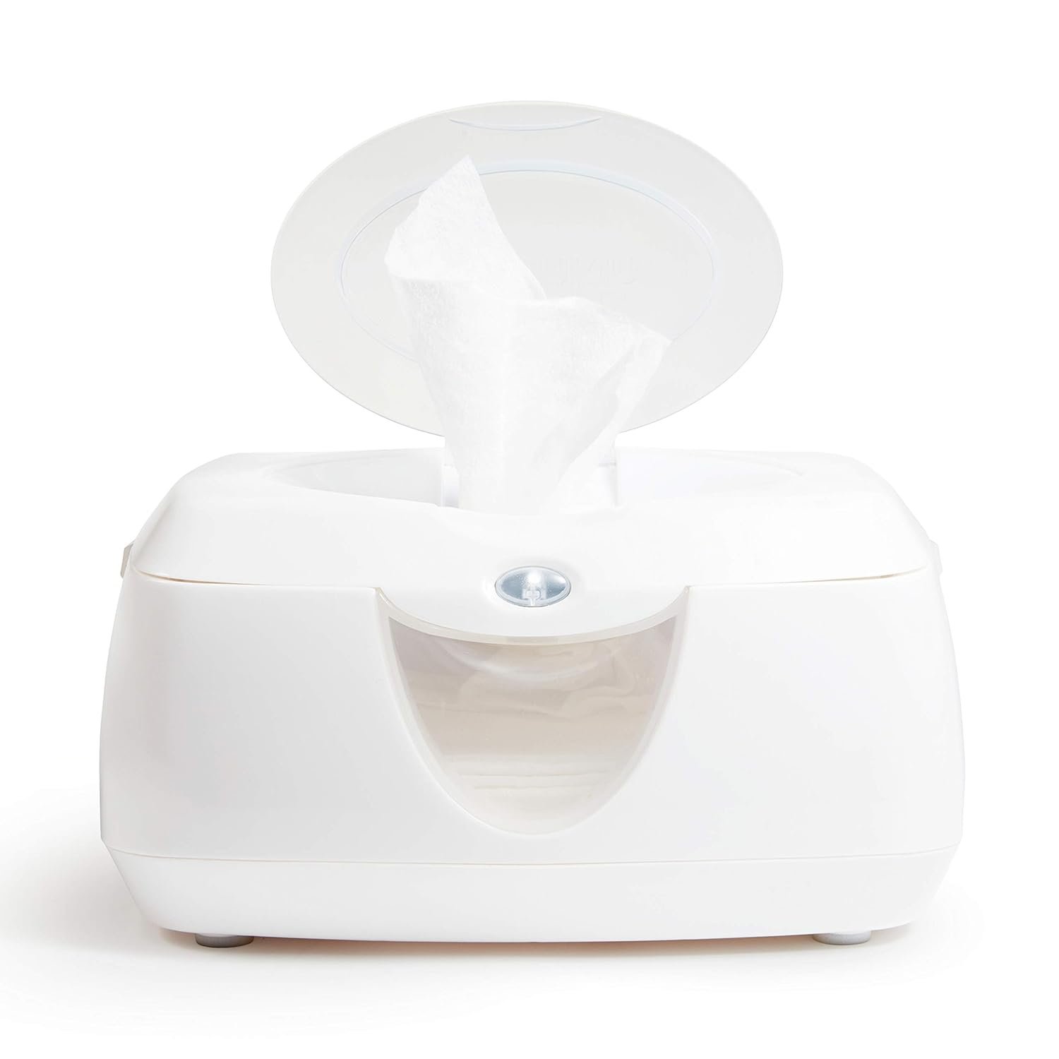 Munchkin Warm Glow Baby Wipe Warmer with Nightlight, Baby Wipes Warmer Dispenser for Newborn Diaper Changes, Holds 100 Wipes, White