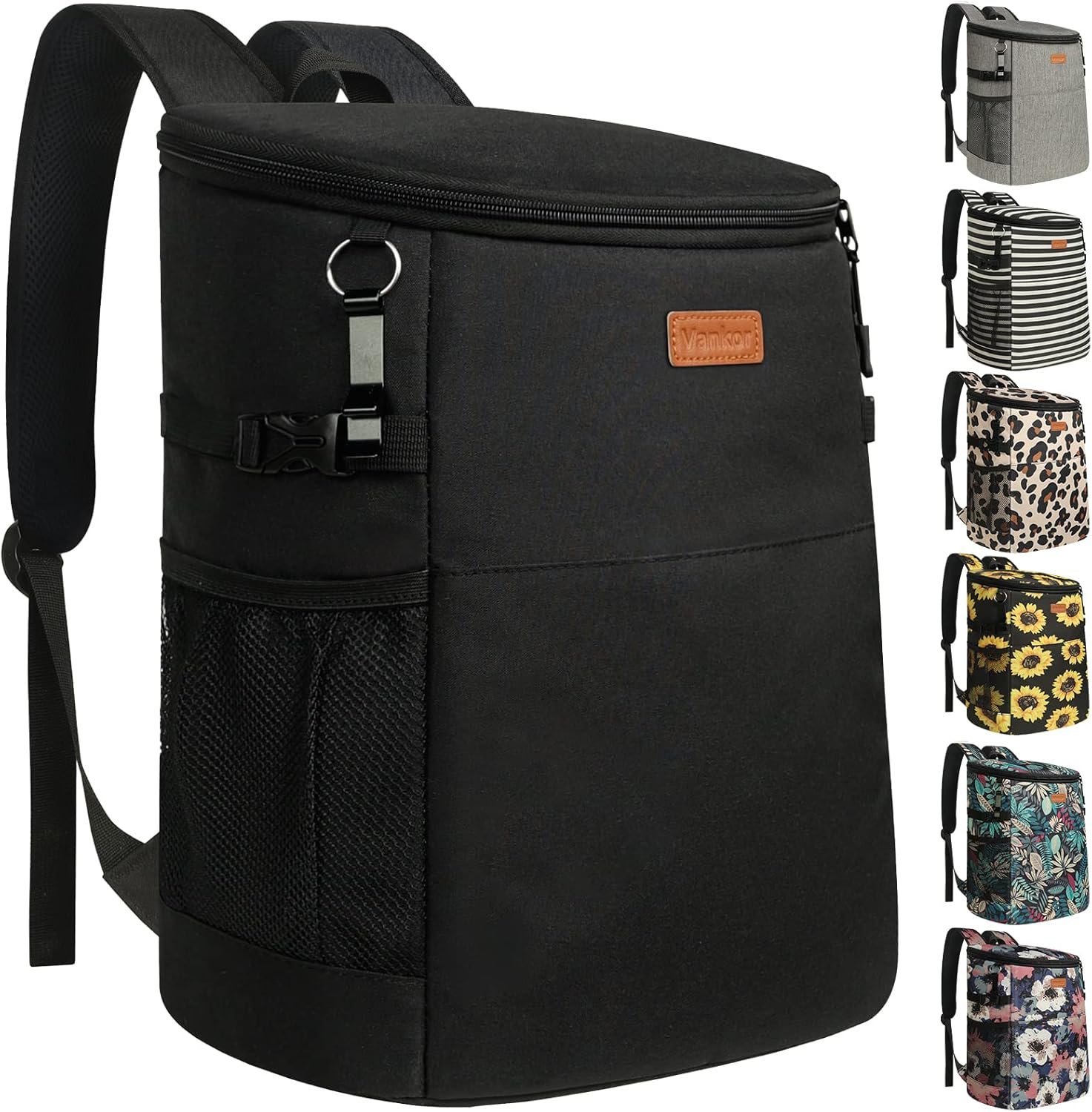 Vankor Camping Cooler Backpack Insulated Waterproof | 33 Cans, 45 Cans, Leakproof, Soft Backpack Cooler for Men Women, Portable Cooler Bag for Travel, Picnic, Beach