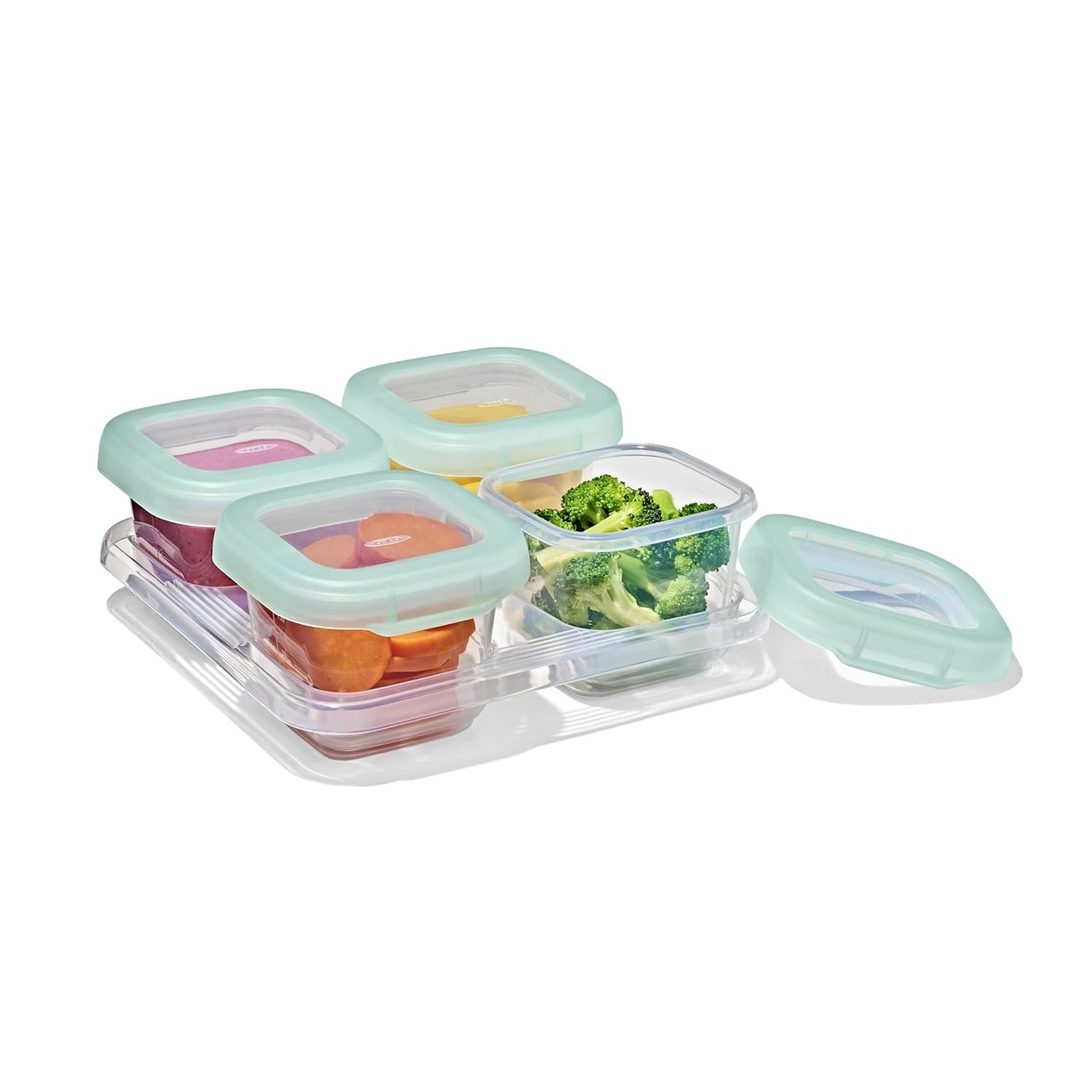 OXO Tot Baby Blocks Food Storage Containers (6 Oz.) – Opal