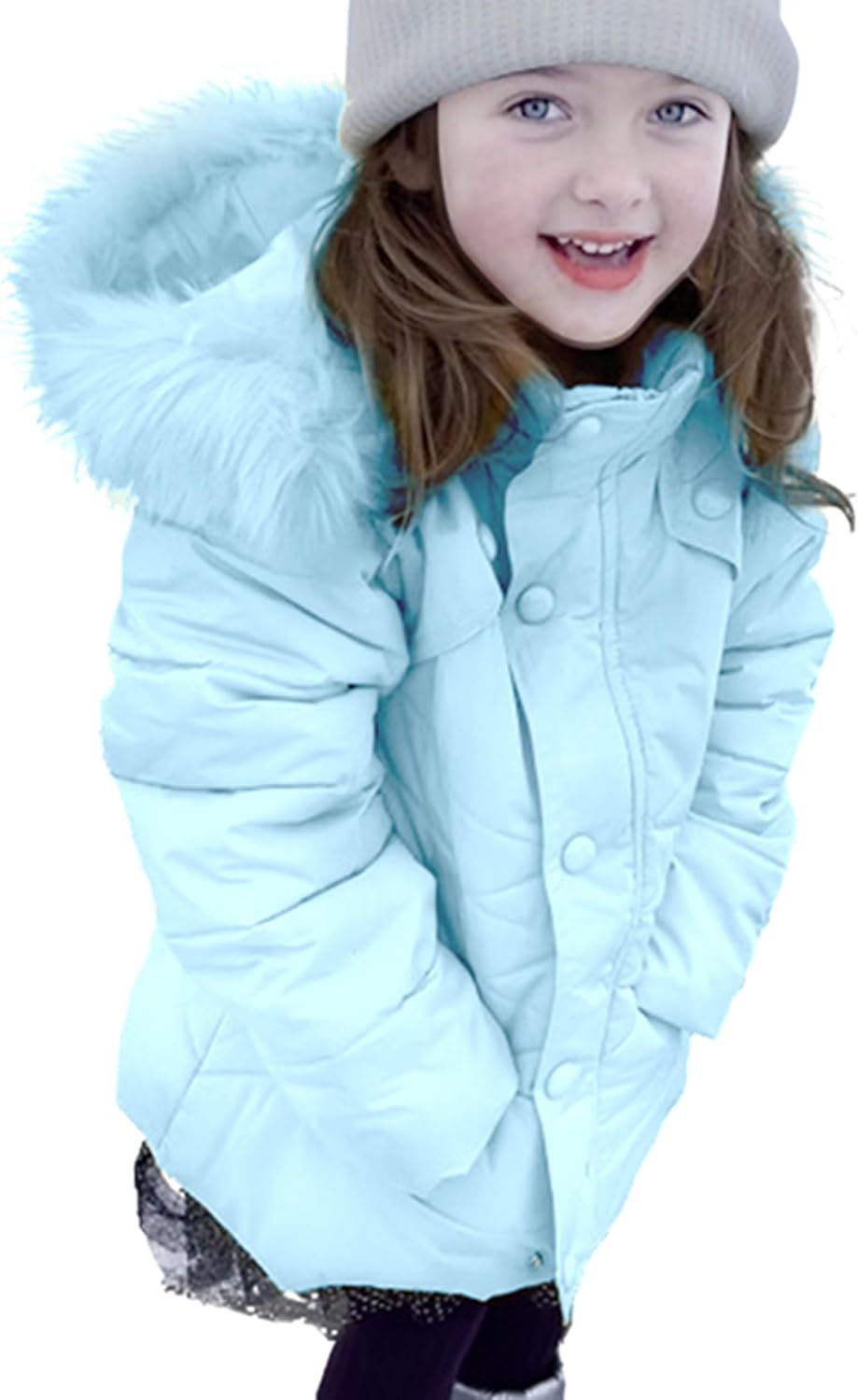 Girl’s Kids Winter Coat Parka Kids Warm Puffer Jacket with Hooded (Toddler & Big Kids)