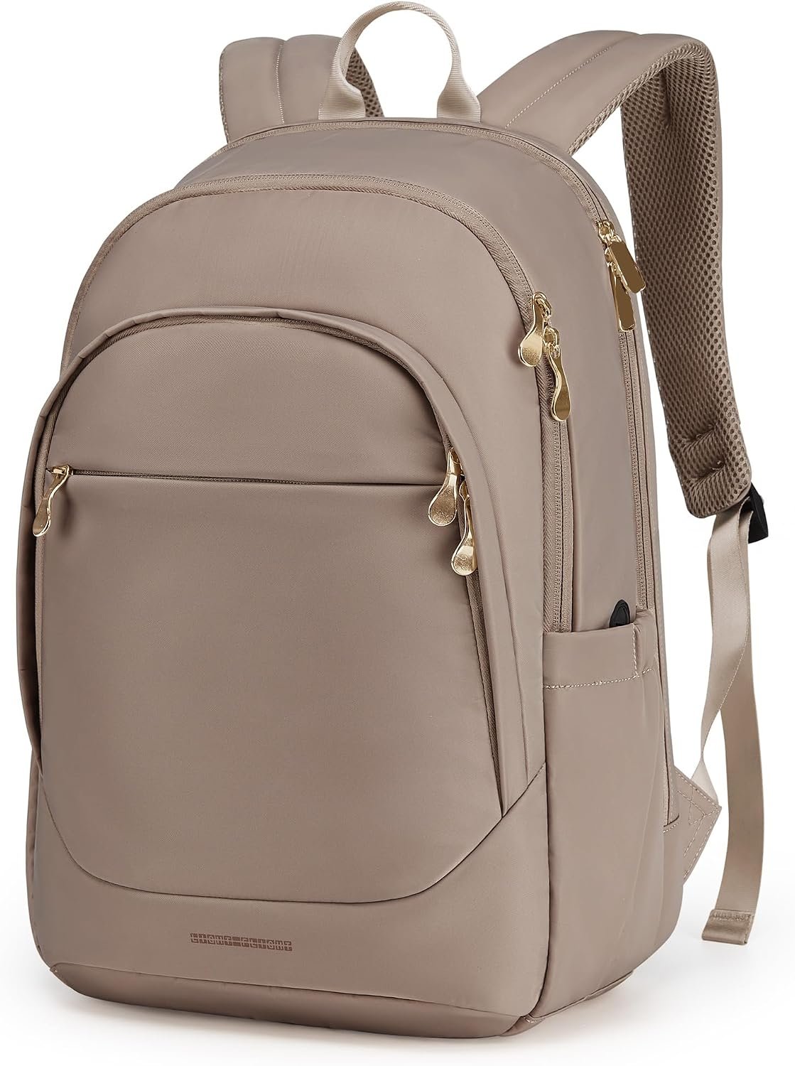 LIGHT FLIGHT Travel Backpack for Women, 15.6 Inch, Champagne | Laptop Backpack, USB Charging Hole, Water Resistant, Large Capacity, College Bookbag