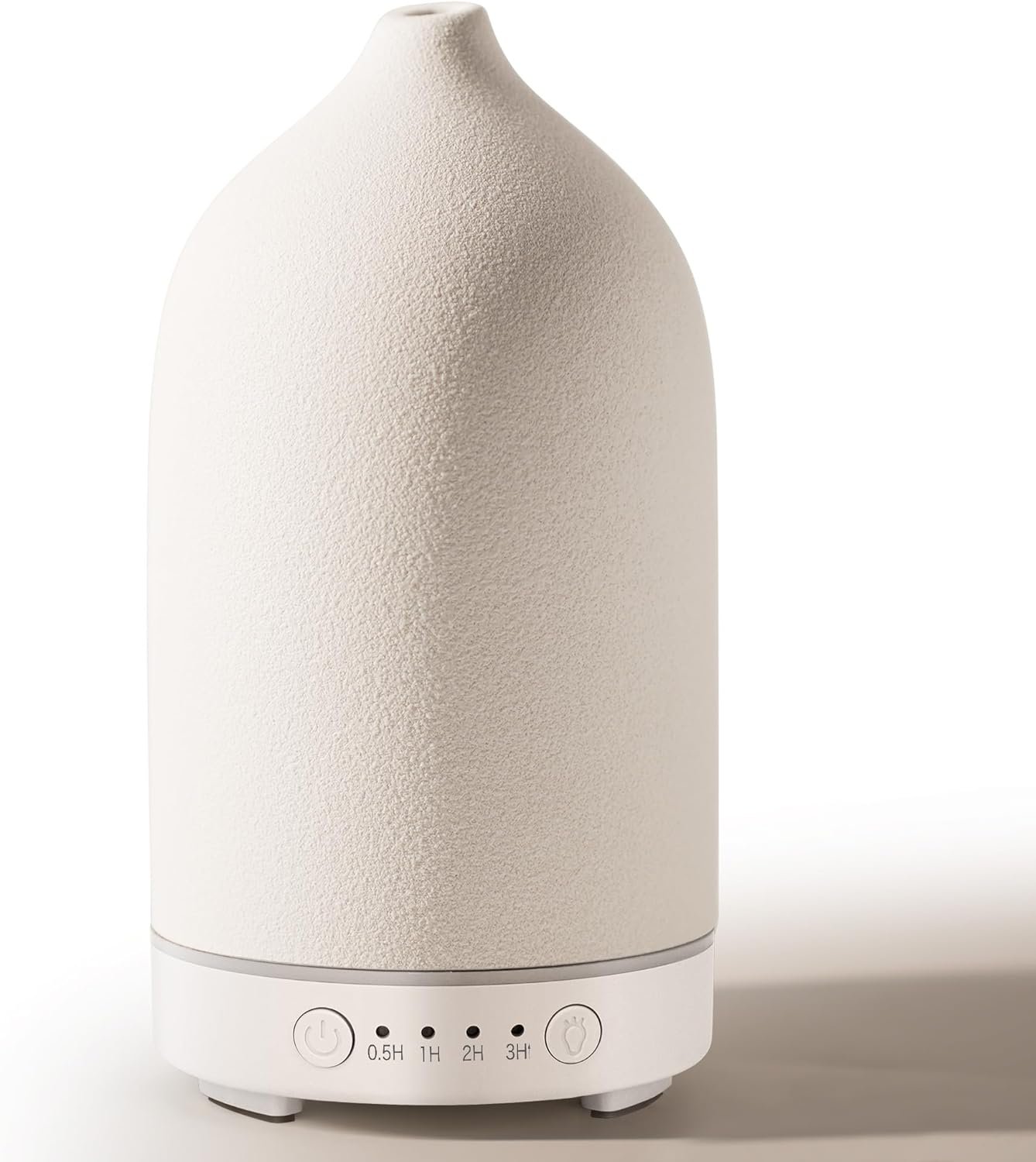 Diffuserlove Ceramic Essential Oil Diffuser 160ML Aromatherapy Diffuser for Home Bedroom Room Cool Mist Humidifier Stone Air Diffusers (Size:6.8″ H x 3.6″ W)