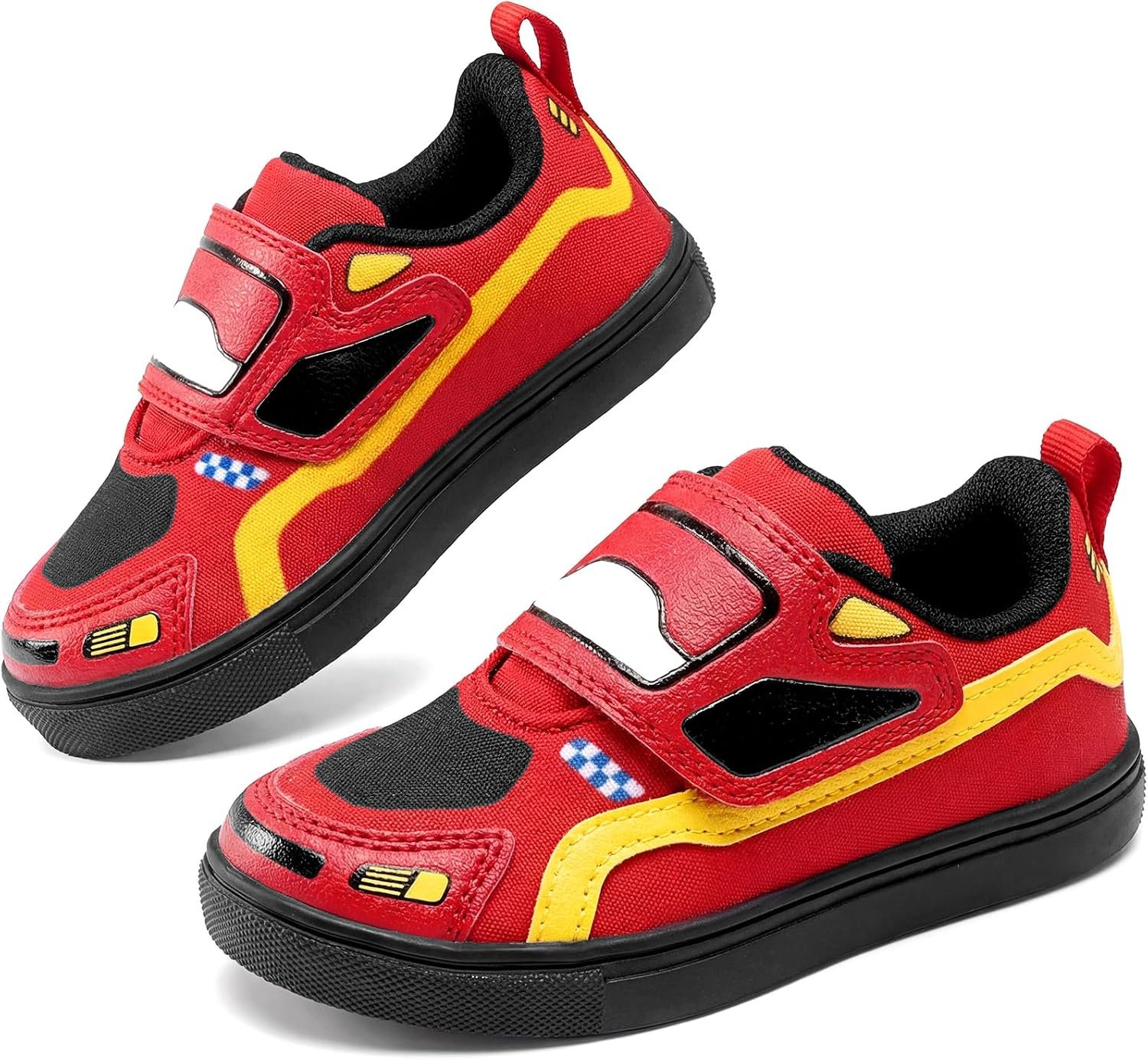 DREAM PAIRS Toddler Boys Sneakers Little Kids Shoes Fun Cartoon Cute Causal Walking Hook and Loop Lightweight