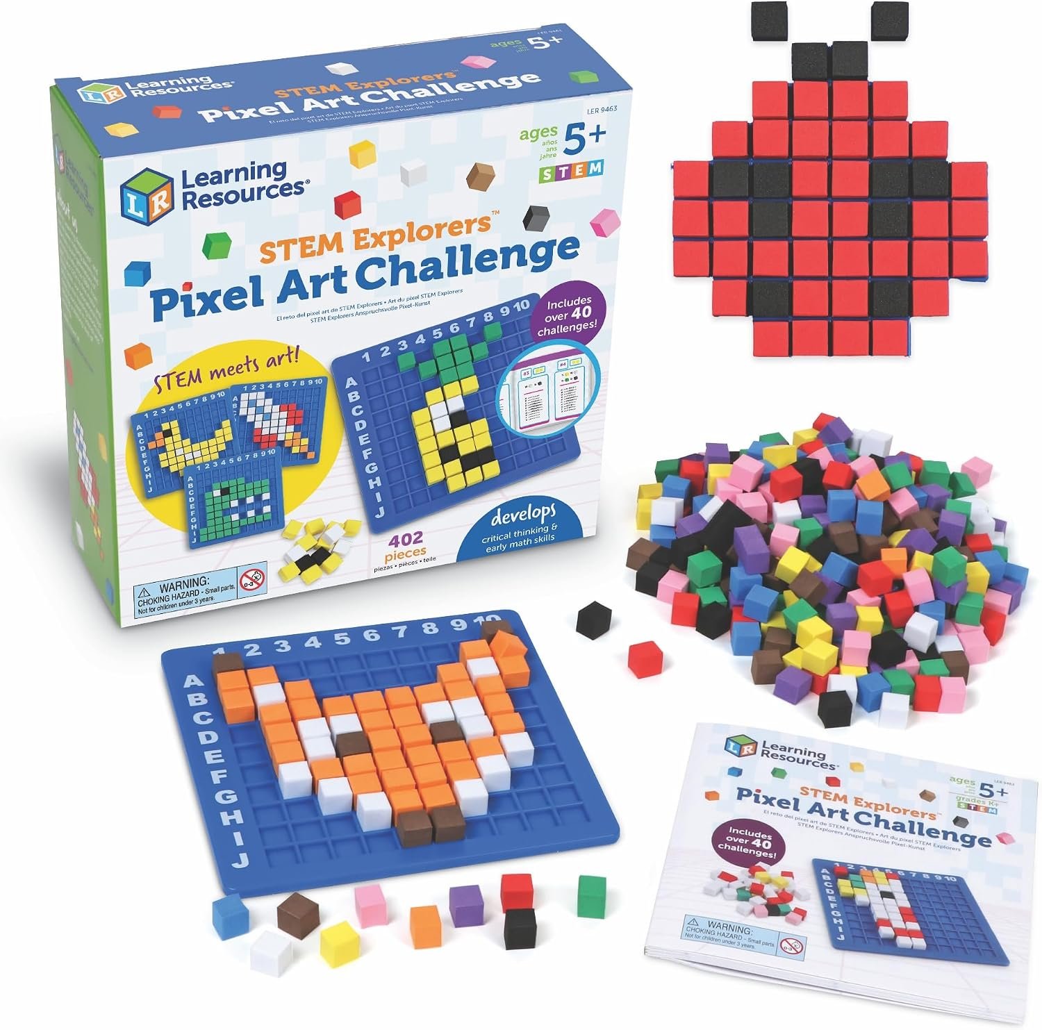 Learning Resources STEM Explorers Pixel Art Challenge
