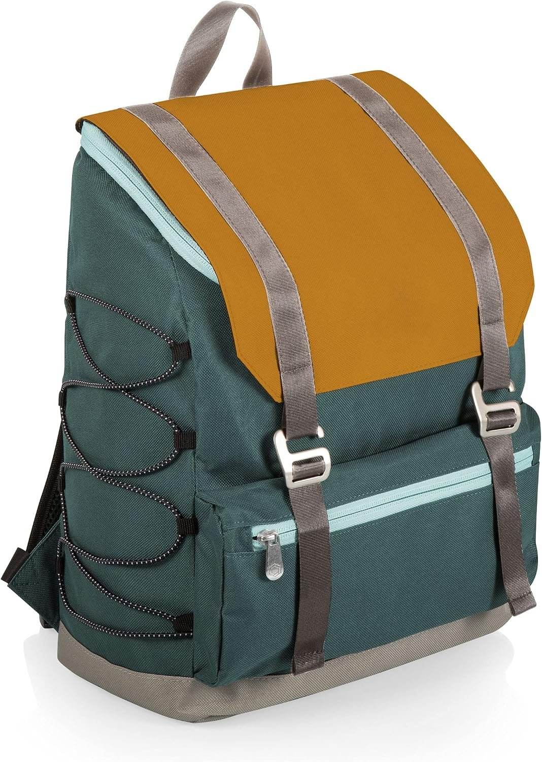 PICNIC TIME OTG Traverse Backpack Cooler, Modern Backpack Cooler with 28-Can Capacity, Fully Insulated Outdoor Bag with Water Resistant Interior, Pockets, Straps, and Bottle Opener, (Mustard Yellow)
