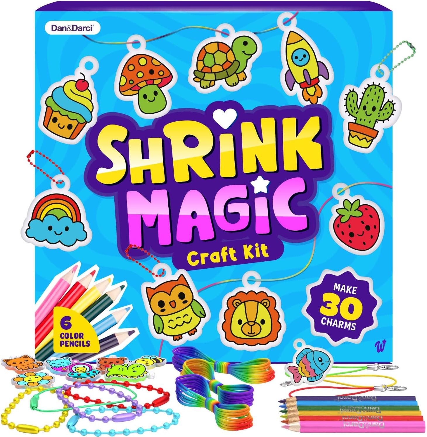 Shrinky Magic Craft Kit for Kids – Shrink Kit for Girls – Birthday Gift | Arts and Crafts for Kids Ages 4-8, 6-8, 8-12 – Gift for Girls 6 7 8 Year Old – Toys for Girls 8-10 – Gift for Boys Ages 6+
