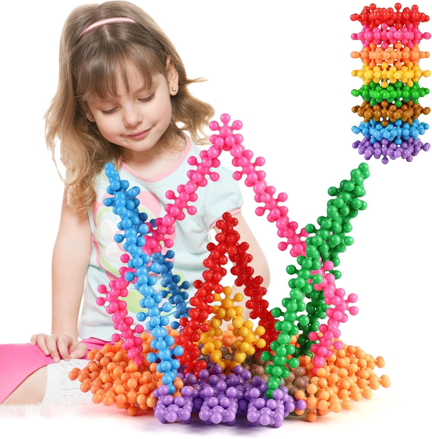 TOMYOU 200 Pieces Building Blocks Kids STEM Toys Educational Discs Sets Interlocking Solid Plastic for Preschool Boys and Girls Aged 3+, Safe Material Creativity | Sensory, Interlocking Solid Plastic for Preschool Boys and Girls Aged 3+, Safe Material Creativity