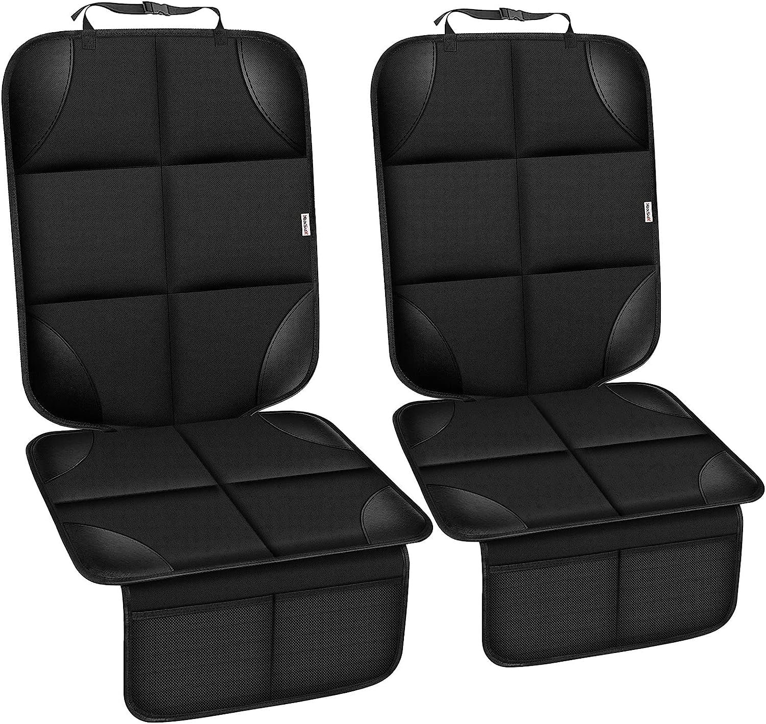 Meolsaek Car Seat Protector for Child Car Seat，Non-Slip Backing No Imprints | Durable Car Seat Mat 600D Fabric, Waterproof Car Seat Cover with Thick Pad