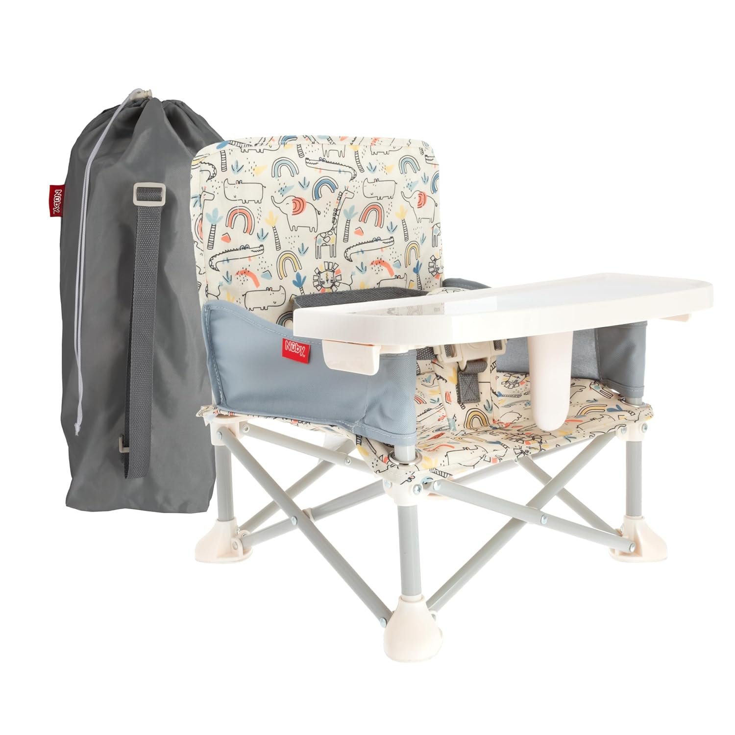 Nuby Easy Go Pop Up Foldable Booster Seat | Safari
