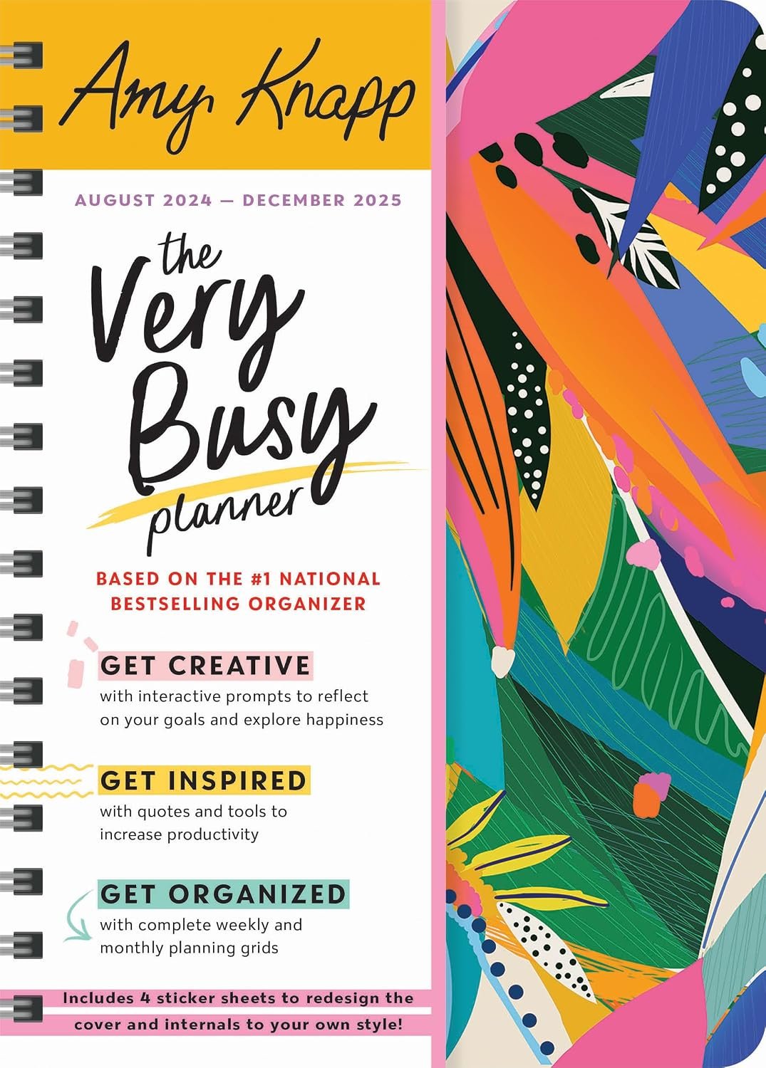 2025 Amy Knapp’s The Very Busy Planner: 17-Month Weekly Organizer for Women (Includes Stickers, Student Planner, Family Planner, Thru December 2025) (Amy Knapp’s Plan Your Life Calendars)