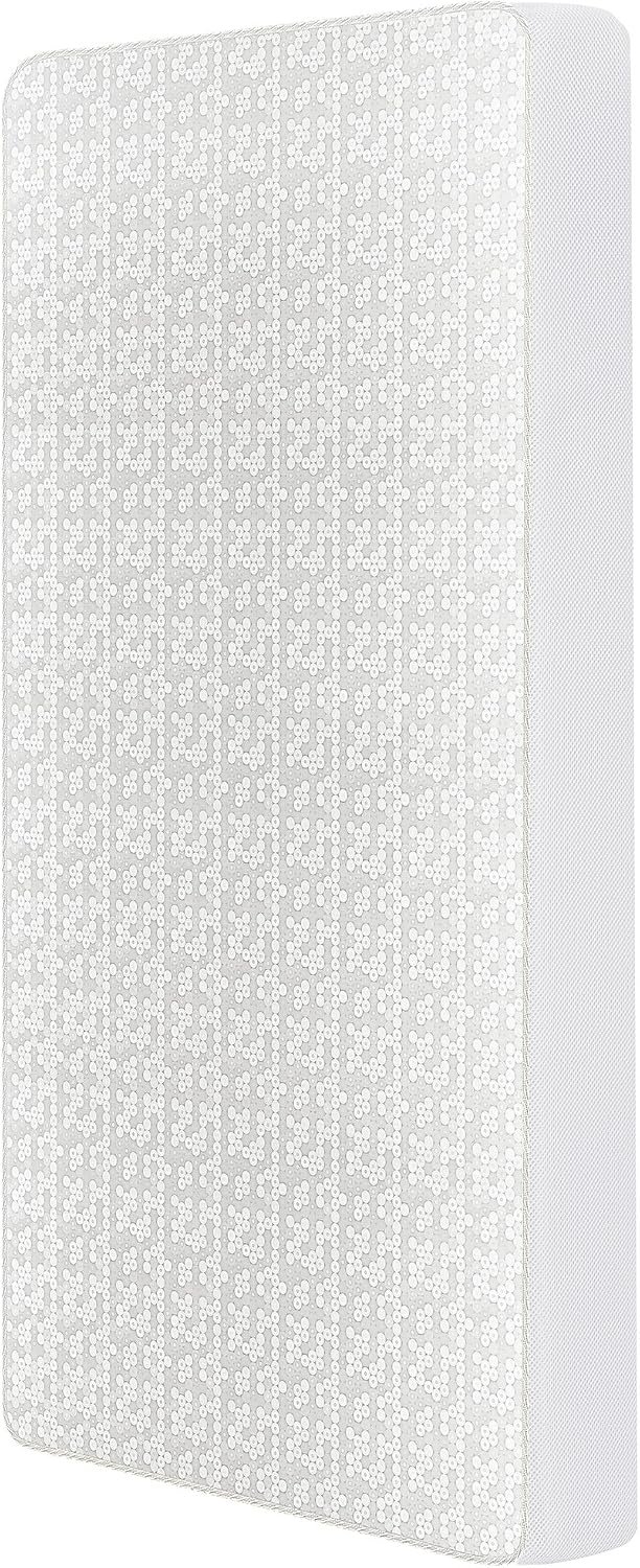 Dream On Me Breathable 2-in-1 Foam Core Crib and Toddler Bed Mattress, White, 6 Inch