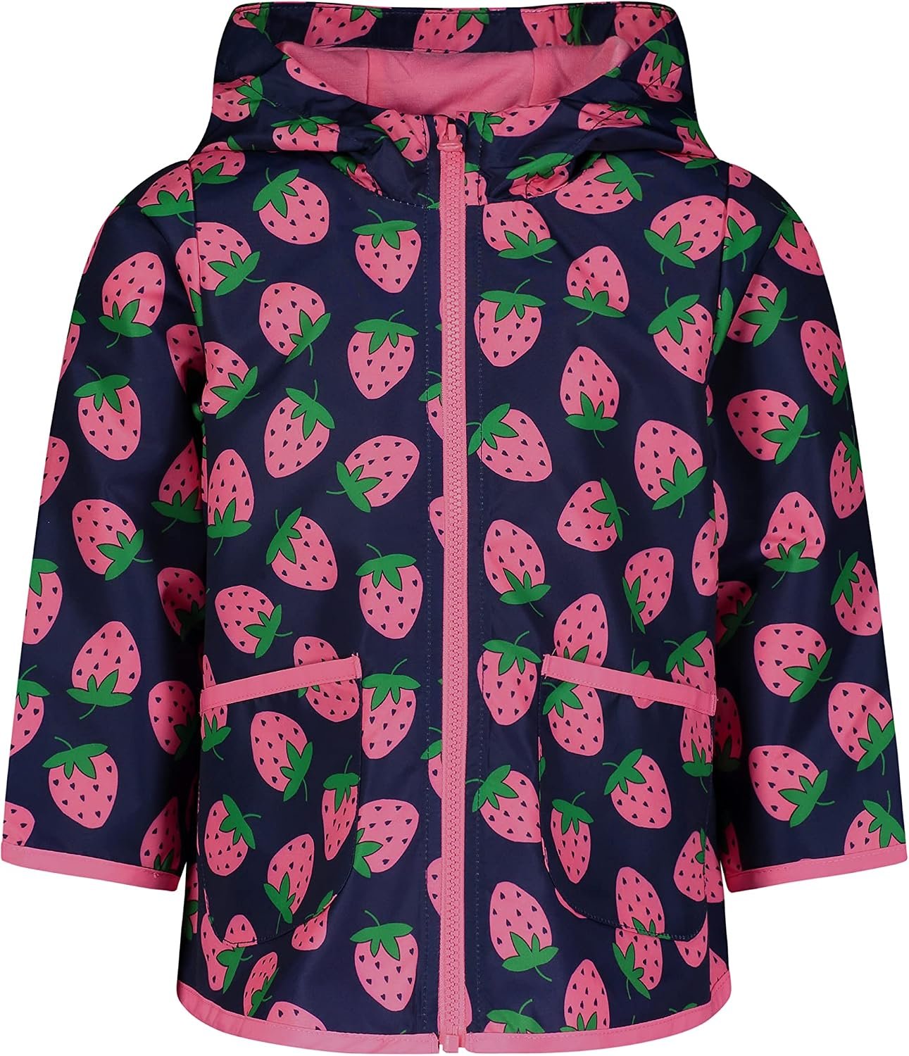 Simple Joys by Carter’s Baby Girls Rain Jacket Raincoat Water-Resistant Hooded Rain Slicker