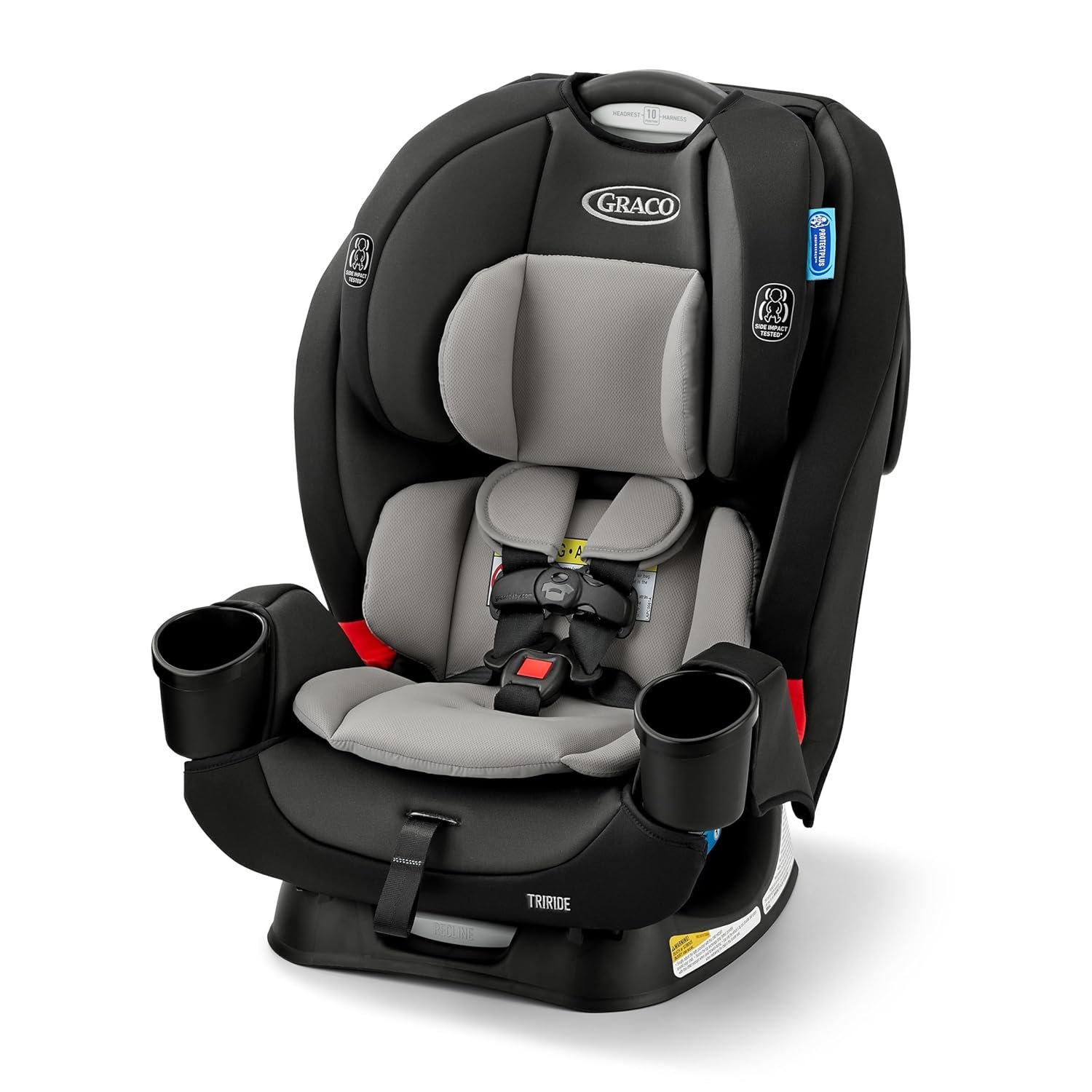 Graco® TriRide 3-in-1 Convertible Car Seat – Highback Booster, Forward & Rear Facing Modes, Suitable from Newborn to Preschooler, Perfect for Long Journeys in Redmond Color