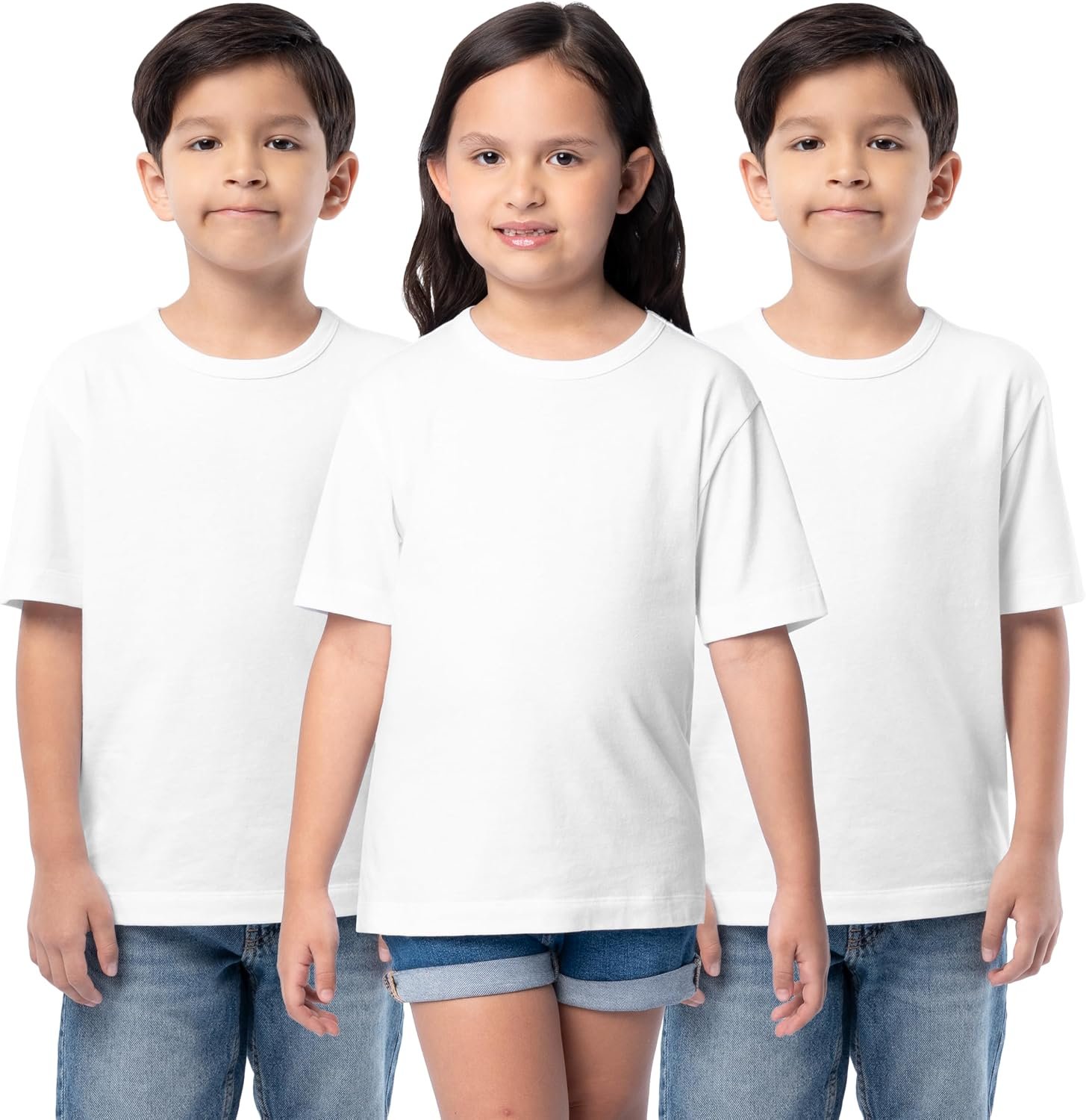 Fruit of the Loom Boys Short Sleeve Cotton Crewneck T-Shirts, 3 Pack