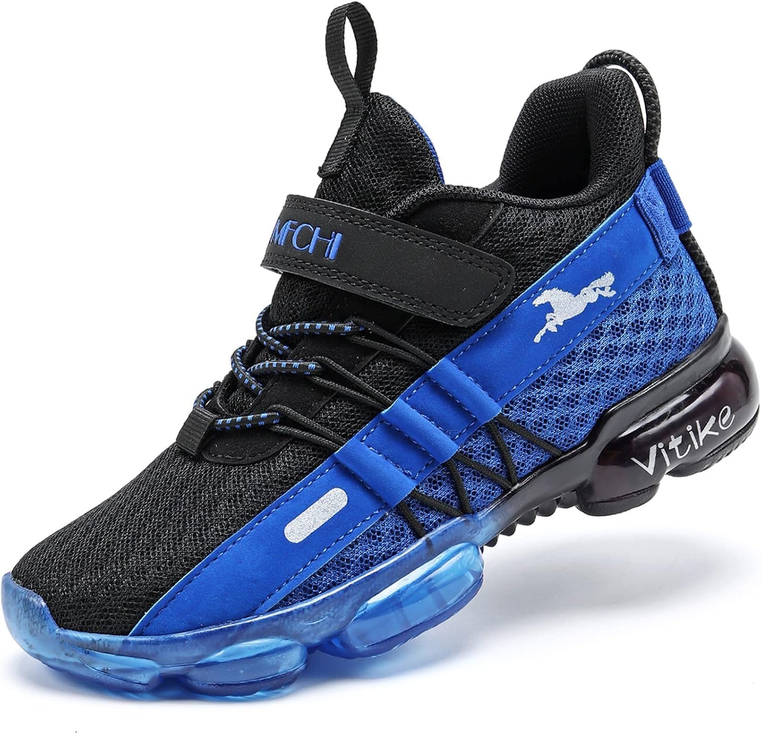 VITUOFLY Boys Girls Sneakers Kids Mesh Lightweight Running Tennis Shoes | Little/big kid,Breathable comfortable,Cushion non-slip sole,Adjustable hook-and-loop,Easy wear, daily indoor outdoor sports