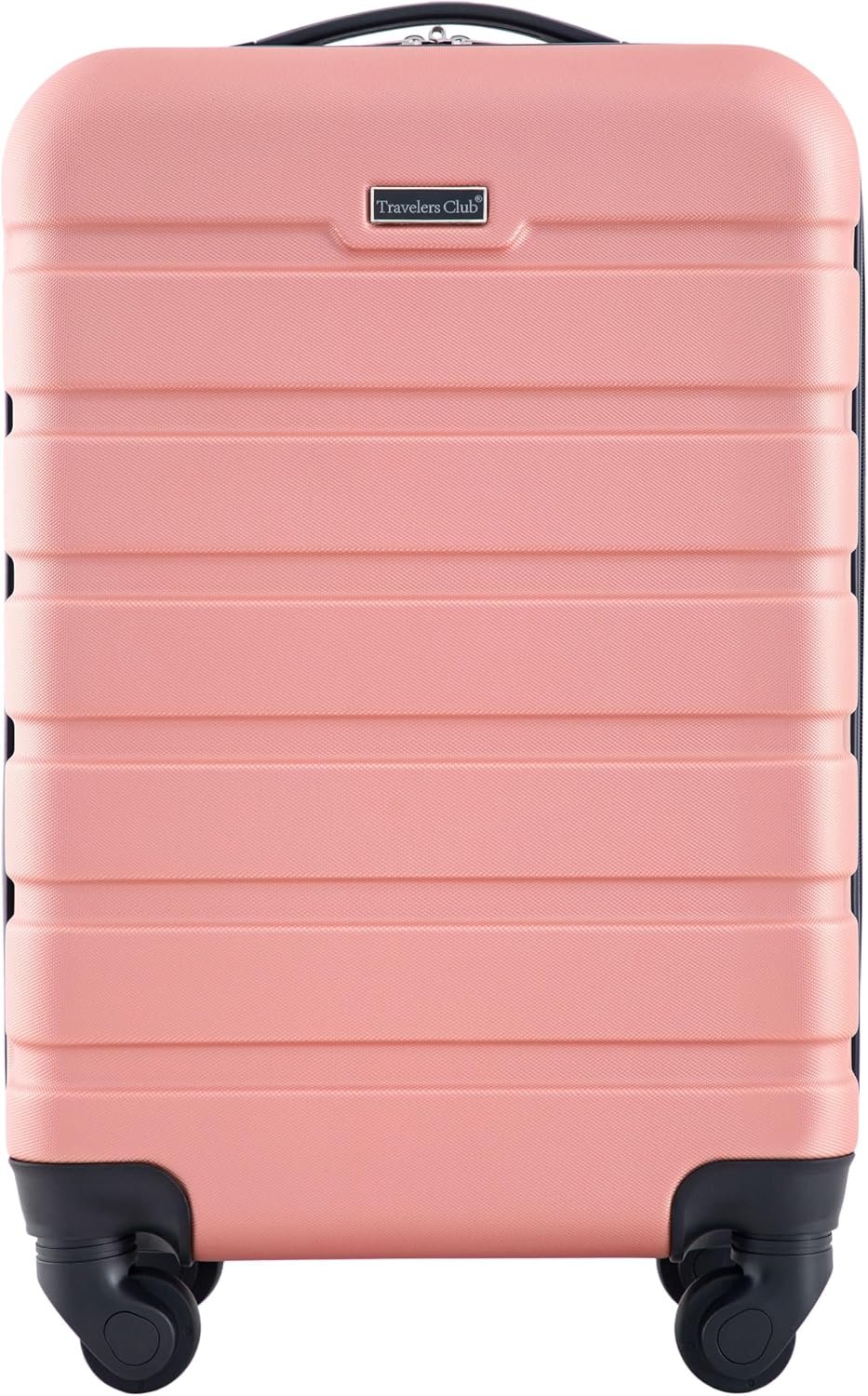 Travelers Club Harper Luggage, Rose Gold, 22-Inch Carry-On