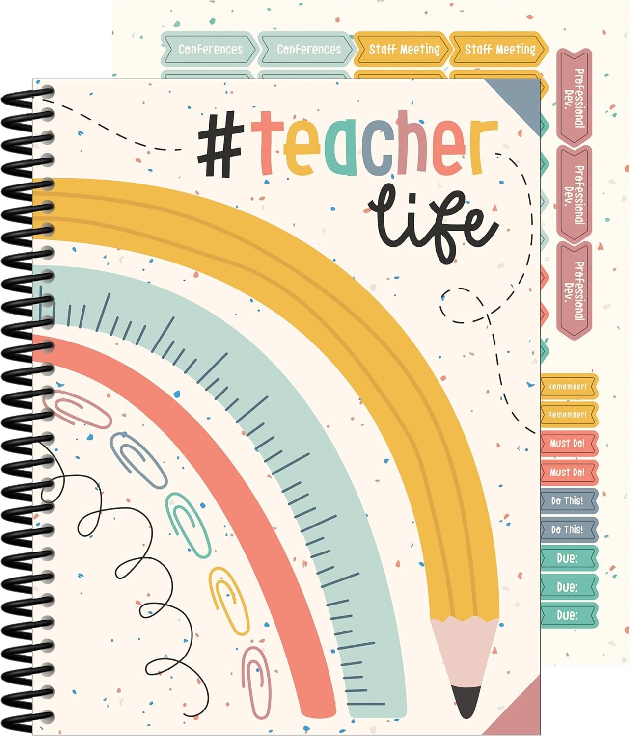 Carson Dellosa We Belong Teacher Planner 2026-2027, Undated 8″ x 11″ | Spiral Bound Lesson Plan Book with Stickers, Class Schedule, Weekly Calendar, Classroom Must Haves, Homeschool Essentials