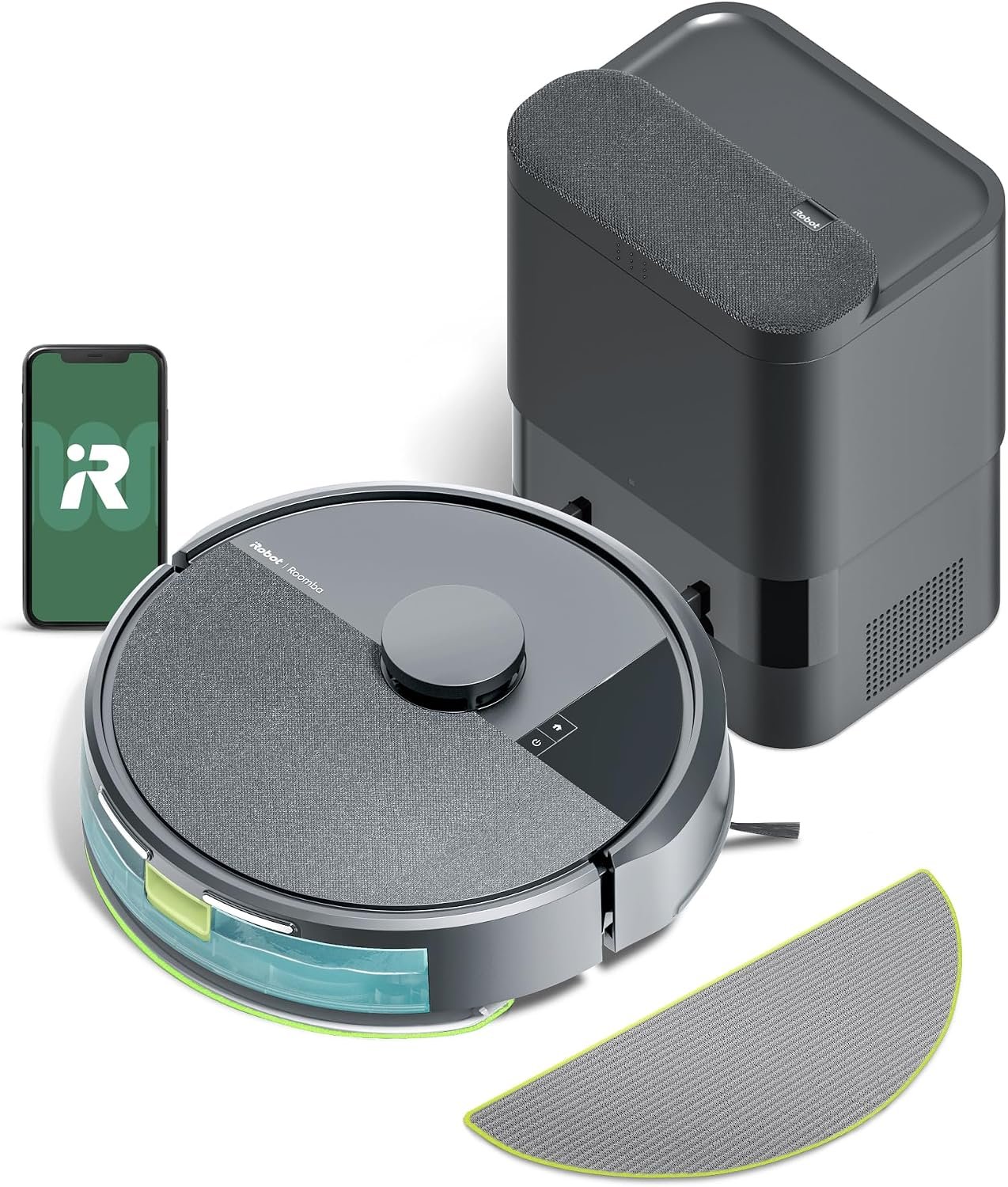 iRobot Roomba 105X Combo Robot Vacuum & Mop with AutoEmpty Dock, Self‑Emptying for Up to 75 Days, 70× Power‑Lifting Suction, Smart LiDAR Mapping, App & Voice Control, Ideal for Homes with Pets & Kids
