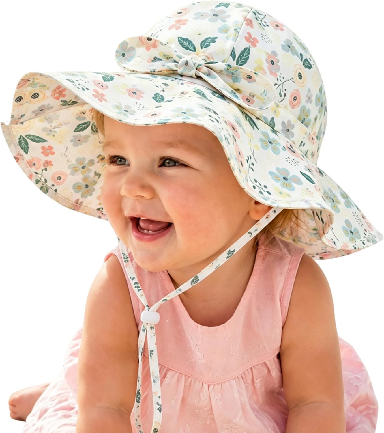 Baby Toddler Sun Protection Bucket Hat Infant Beach Summer Hats for Girl