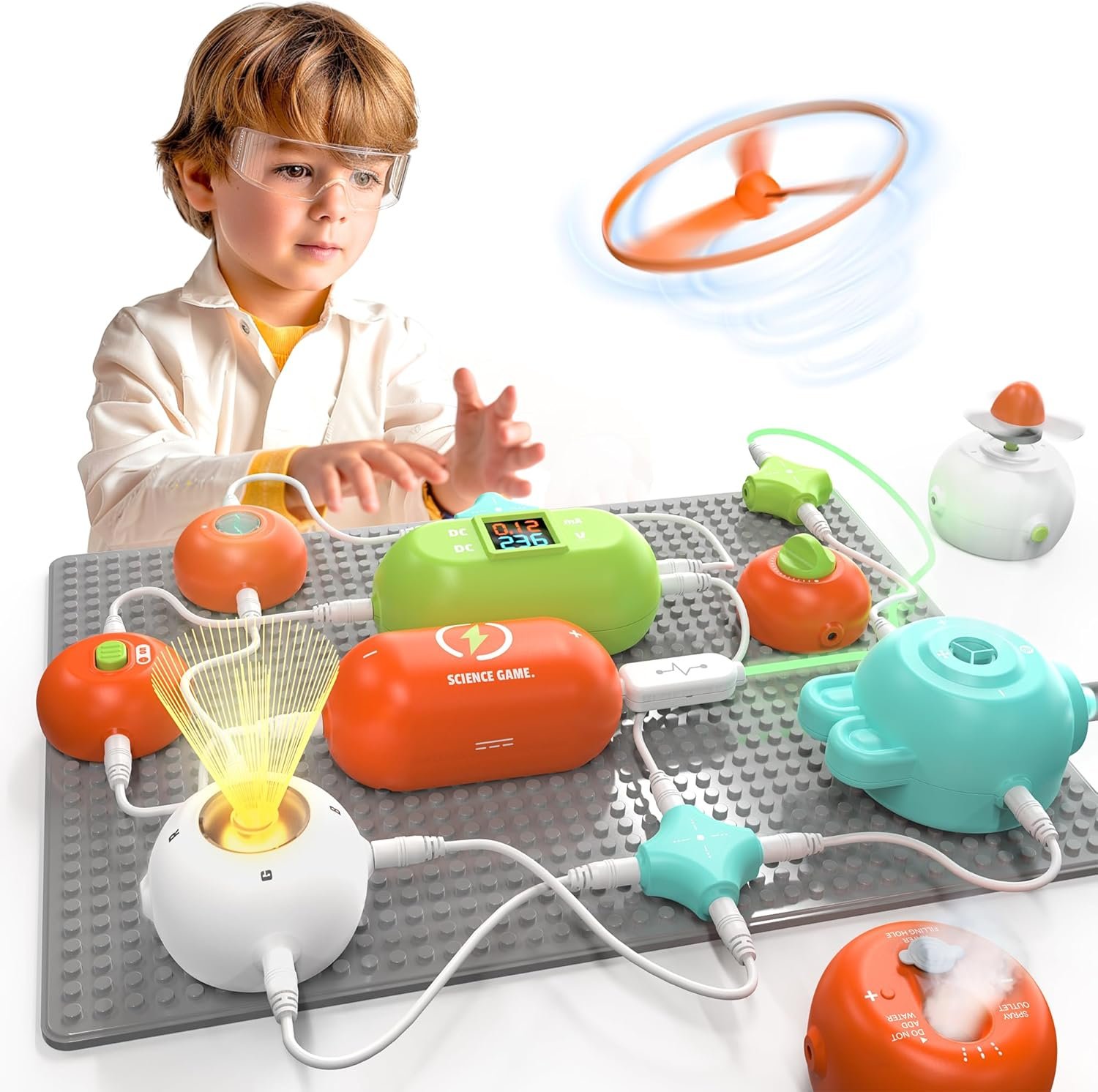 Science Kits for Kids – STEM Kits for Kids, Electronics Exploration Kit, Over 420 Projects, 35 Circuit Parts, STEM Educational Toy Gifts for Kid Boys Girls Ages 3 4 5 6 7 8 9 10 11 12
