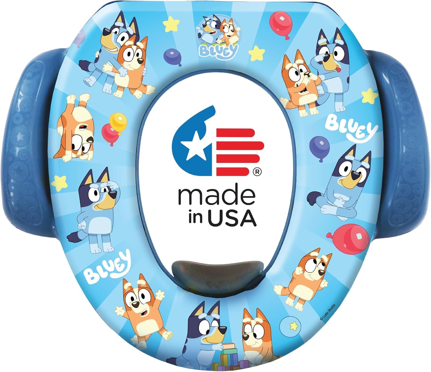 Bluey Soft Potty Seat – Potty Training Toilet Seat, Soft Cushion, Baby Potty Training, Safe, Easy to Clean