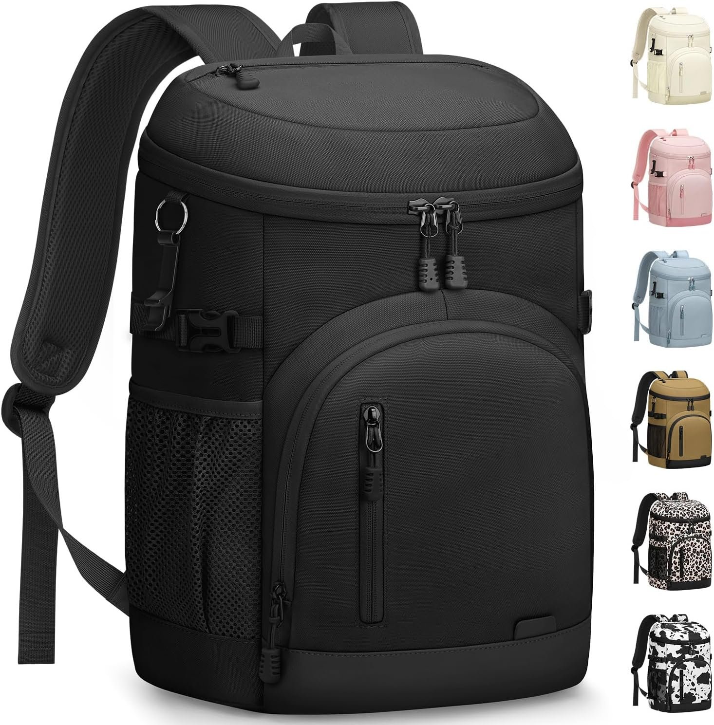 Pritent Cooler Backpack Insulated Waterproof,30/45 Cans Backpack Coolers Leakproof Lunch Backpack for Men Women Portable Soft Cooler Bag for Beach Camping Trave Picnic