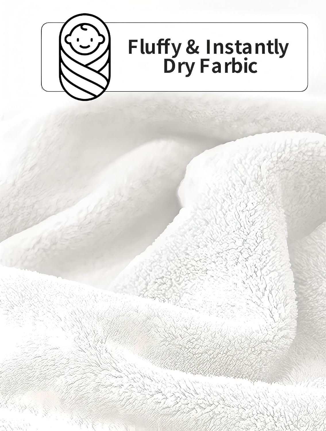 Hooded Baby Towel – Premium Soft Bath Towel for Baby, Newborn,Infant – Ultra Absorbent,Natural Baby Stuff Towel, Soft Coral Velvet Coral Fleece Bath Towel for Boys and Girls (White Bear)