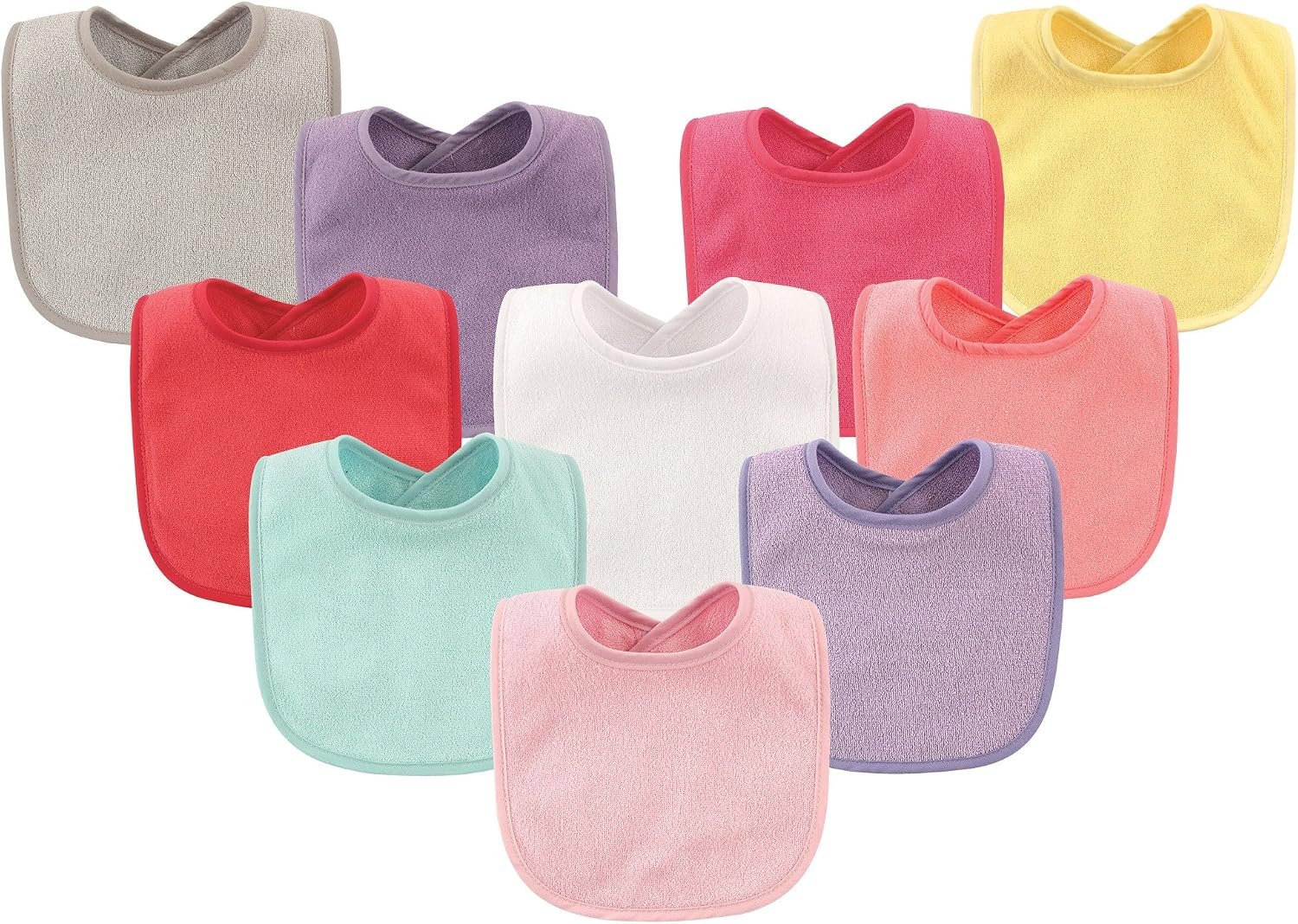 Hudson Baby Unisex Baby Drooler Bib With Waterproof Lining