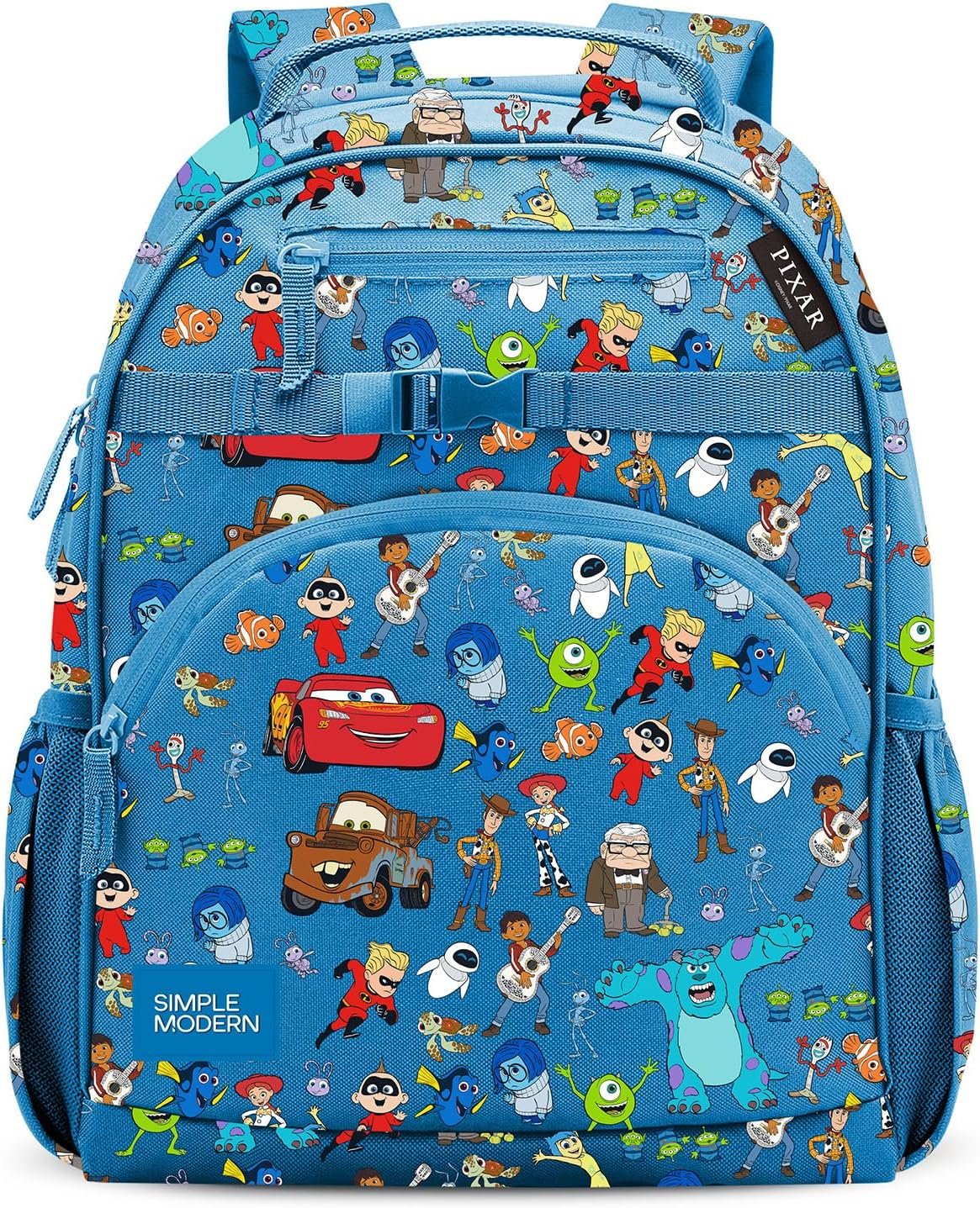 Simple Modern Disney Pixar Kids Backpack for School, Girls, Boys | 12L | Fletcher Pixar Bookbag, School Backpack for Toddler, Preschool, Kindergarten | Fits Lunch Box, Cute | Medium