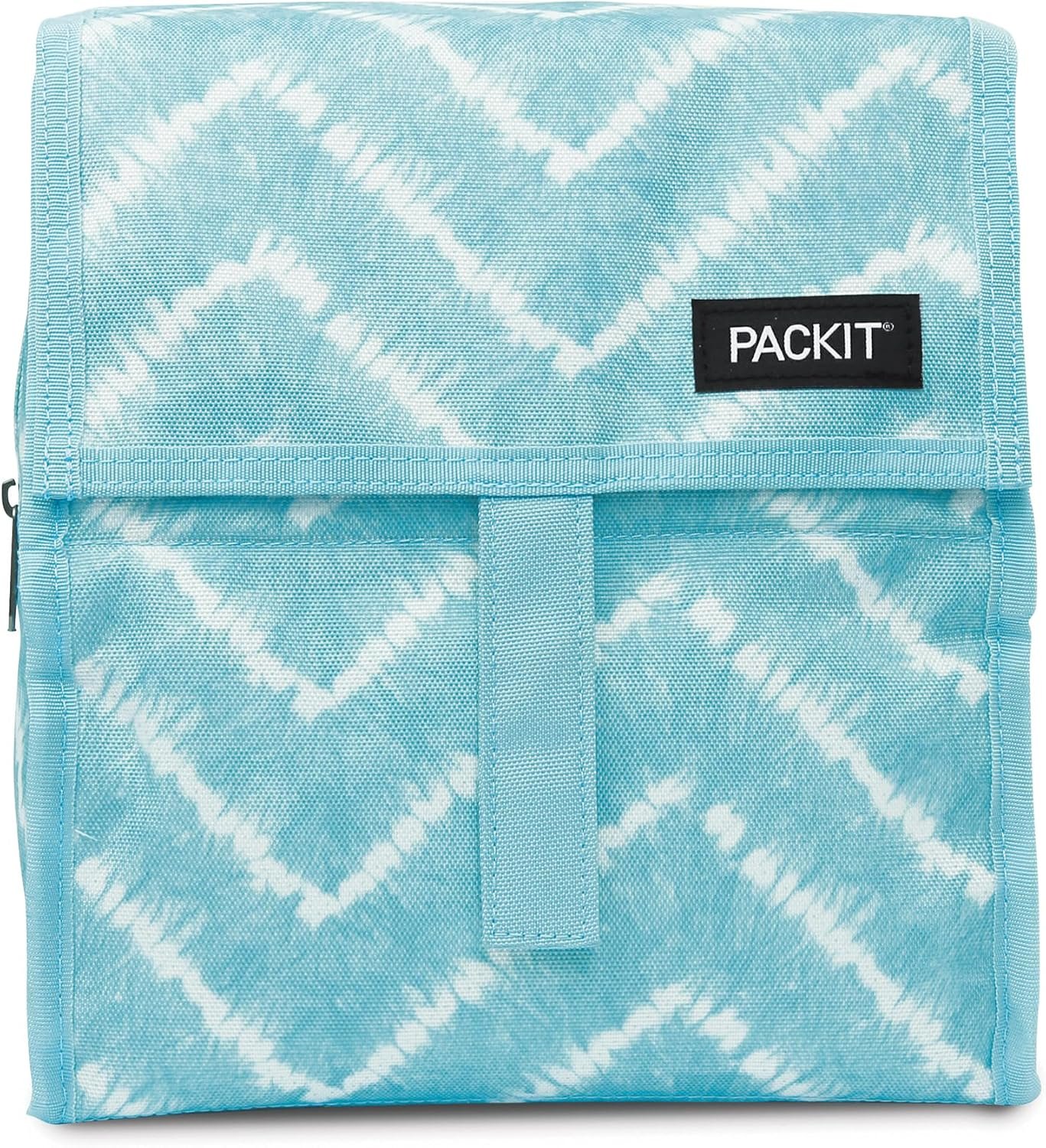 Packit, Lunch Bag Freezable Aqua Tie Dye