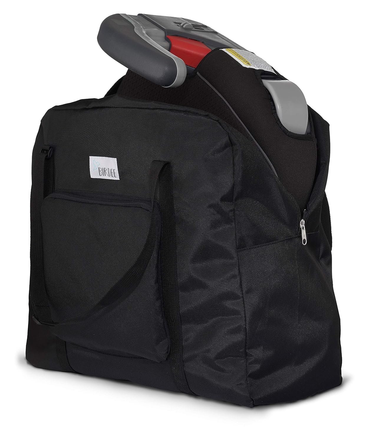 Birdee Durable Backless Booster Seat Travel Bag for Airplane Gate Check and Carrier for Travel – Fits GB Pockit and Most Lightweight Compact Folding Strollers