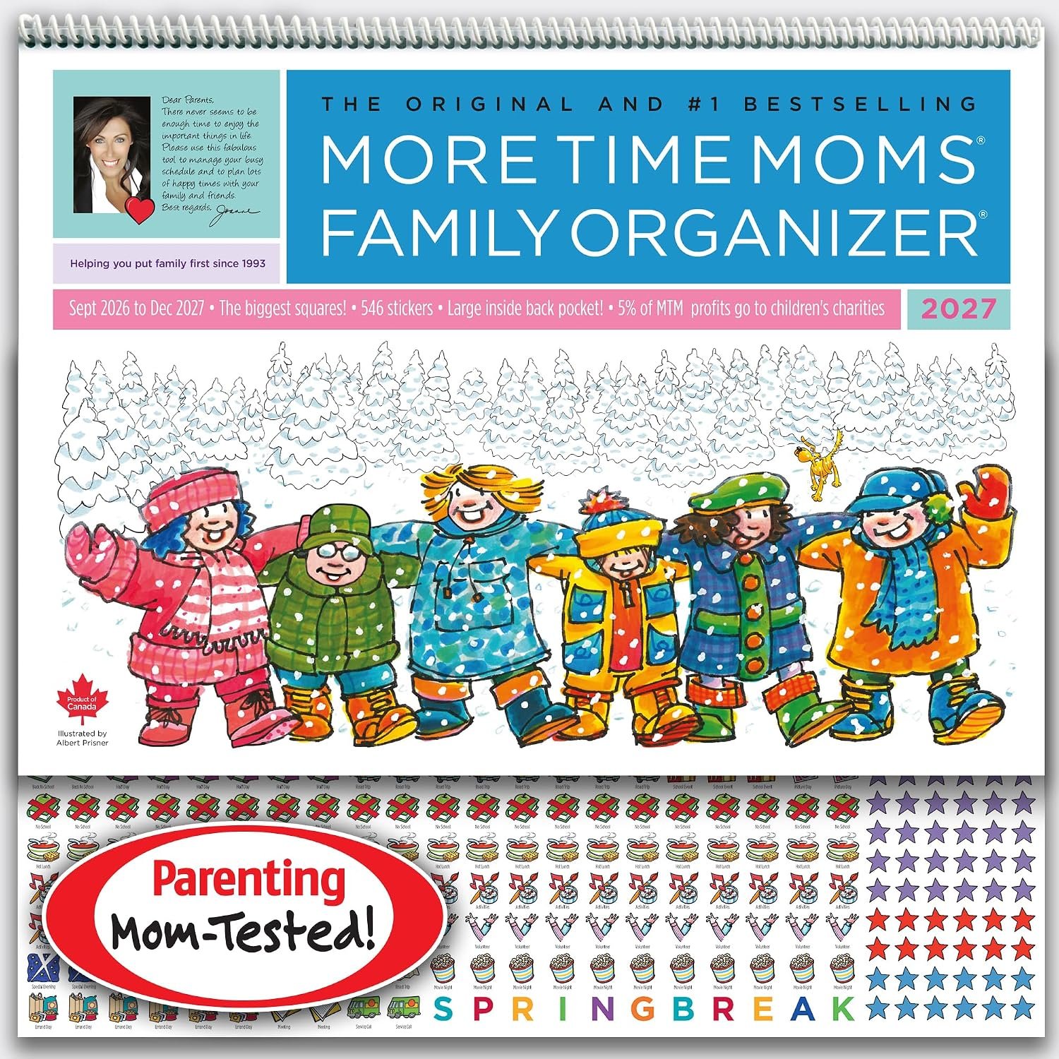 More Time Moms Family Organizer 2027 Wall Calendar