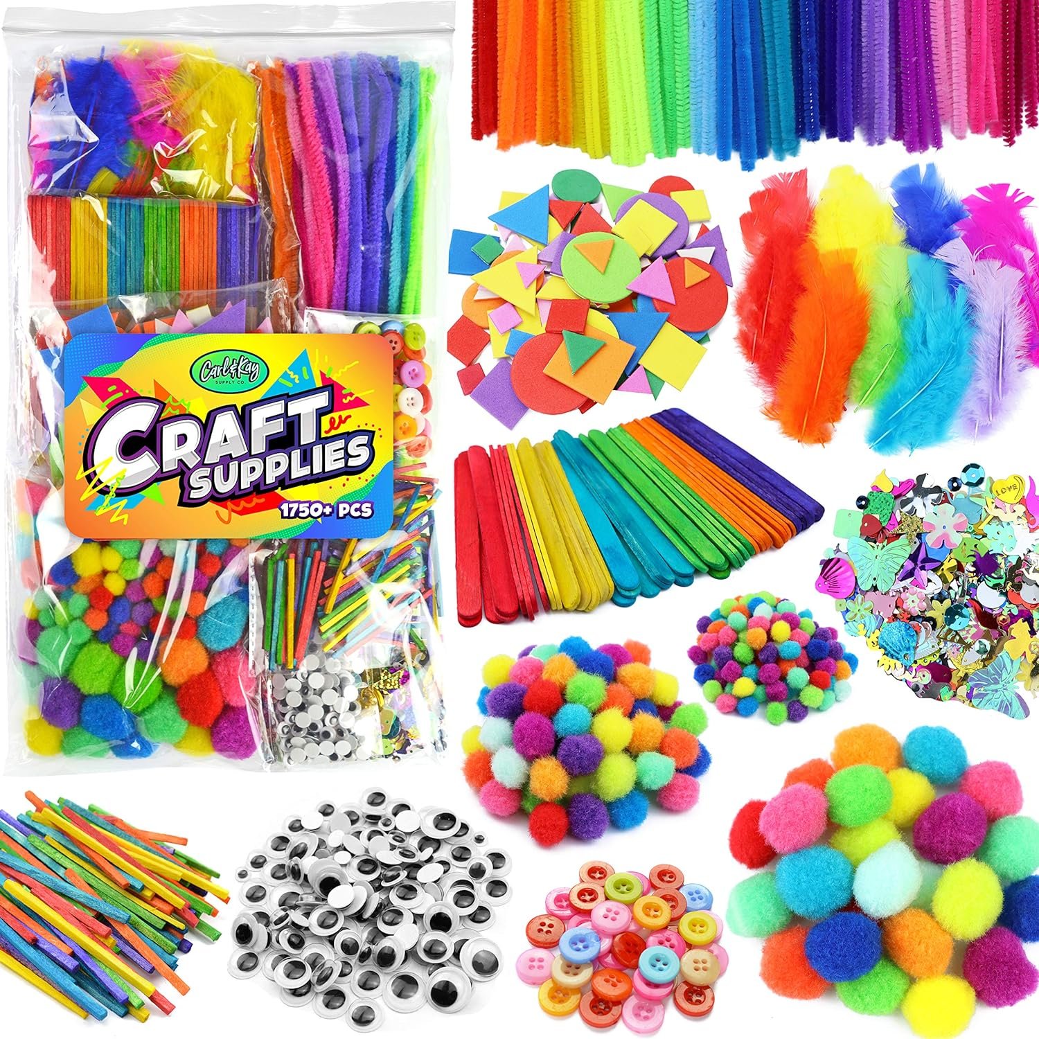 Arts & Crafts Supplies Kits & Materials Set for Kids, Toddler – Carl & Kay