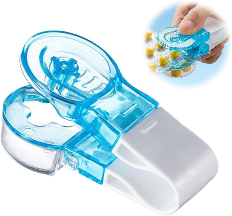 Portable Pill Taker Household Gadgets, Pill Popper for Blister Packs, Travel Pill Extractor Opener Popper Assistance Tool (1 PCS)