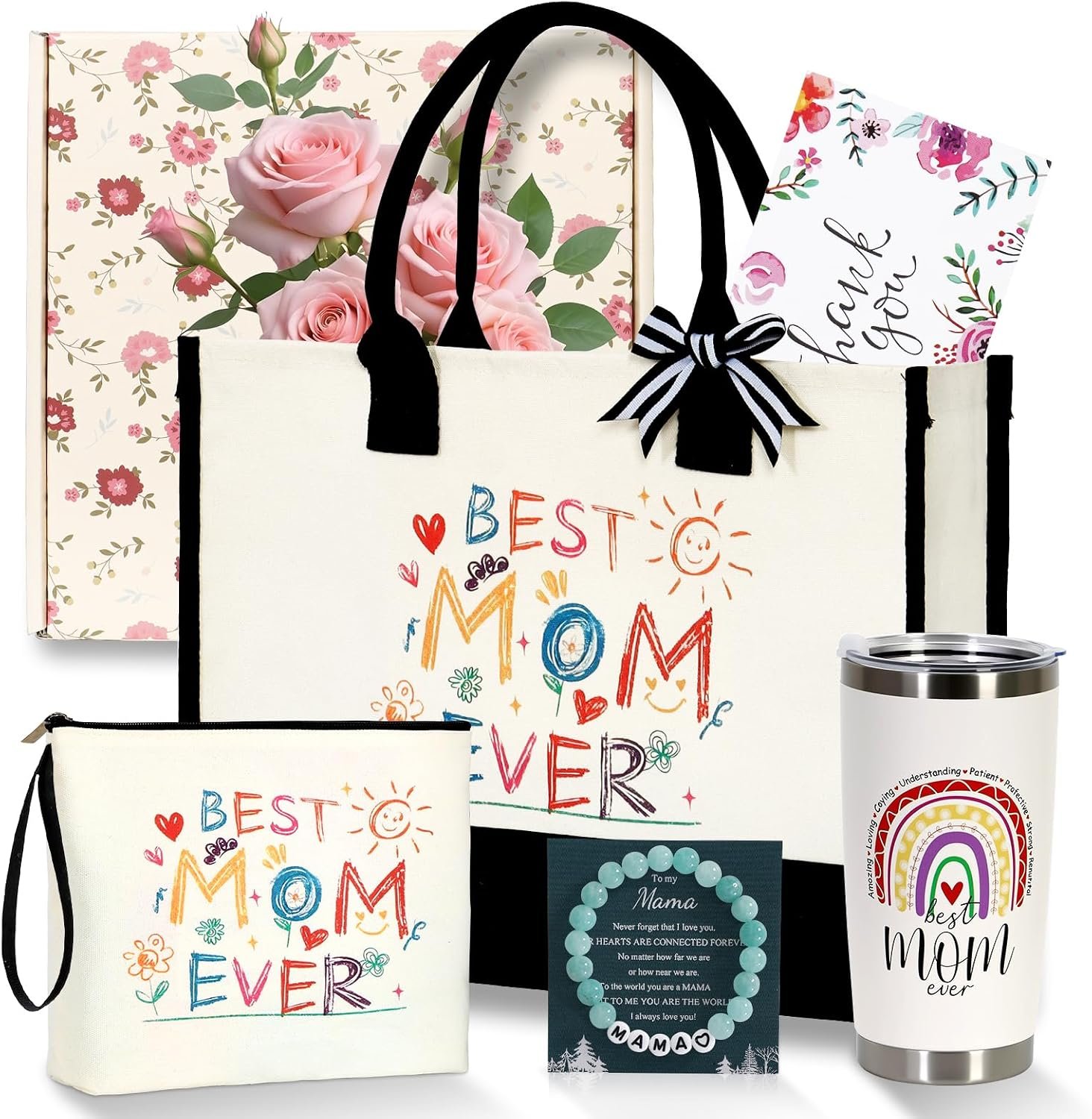 Unique Mom Birthday Gift Set for Women First Mothers Day Gift Baskets