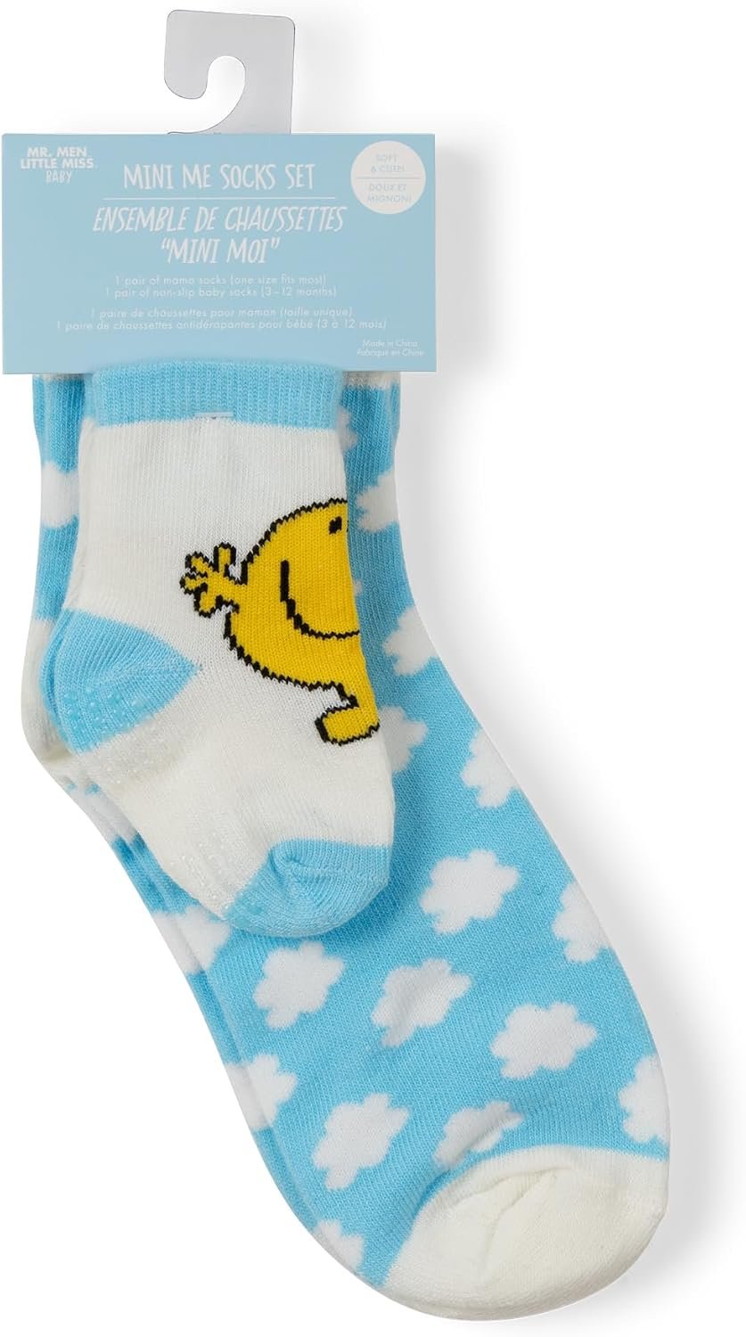 JuJuBe x Studio Oh! Baby Essentials Mama & Me Matching Socks – Mom & Baby Set, Ankle Socks for Infants 3-12 Months and Adult
