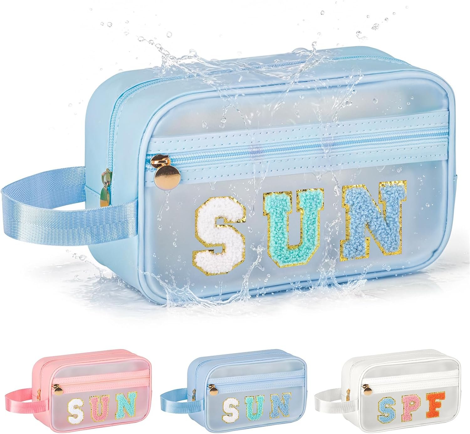 Clear Cute Waterproof Sunscreen Sun Bags Travel Toiletry Makeup Bag